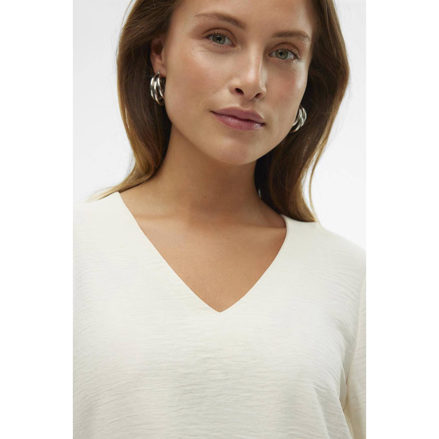 VERO MODA blousetop VMOLIVIA ecru