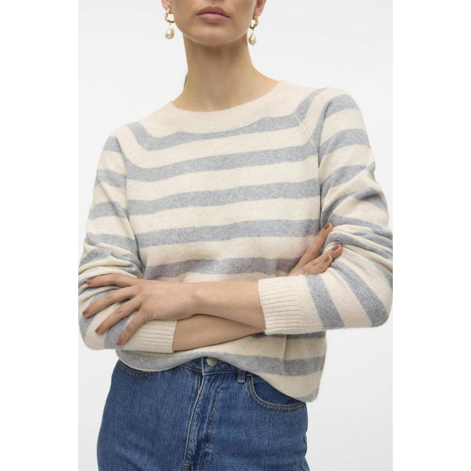 Vero Moda Trui met ronde hals VMDOFFY LS O-NECK BLOUSE GA NOOS
