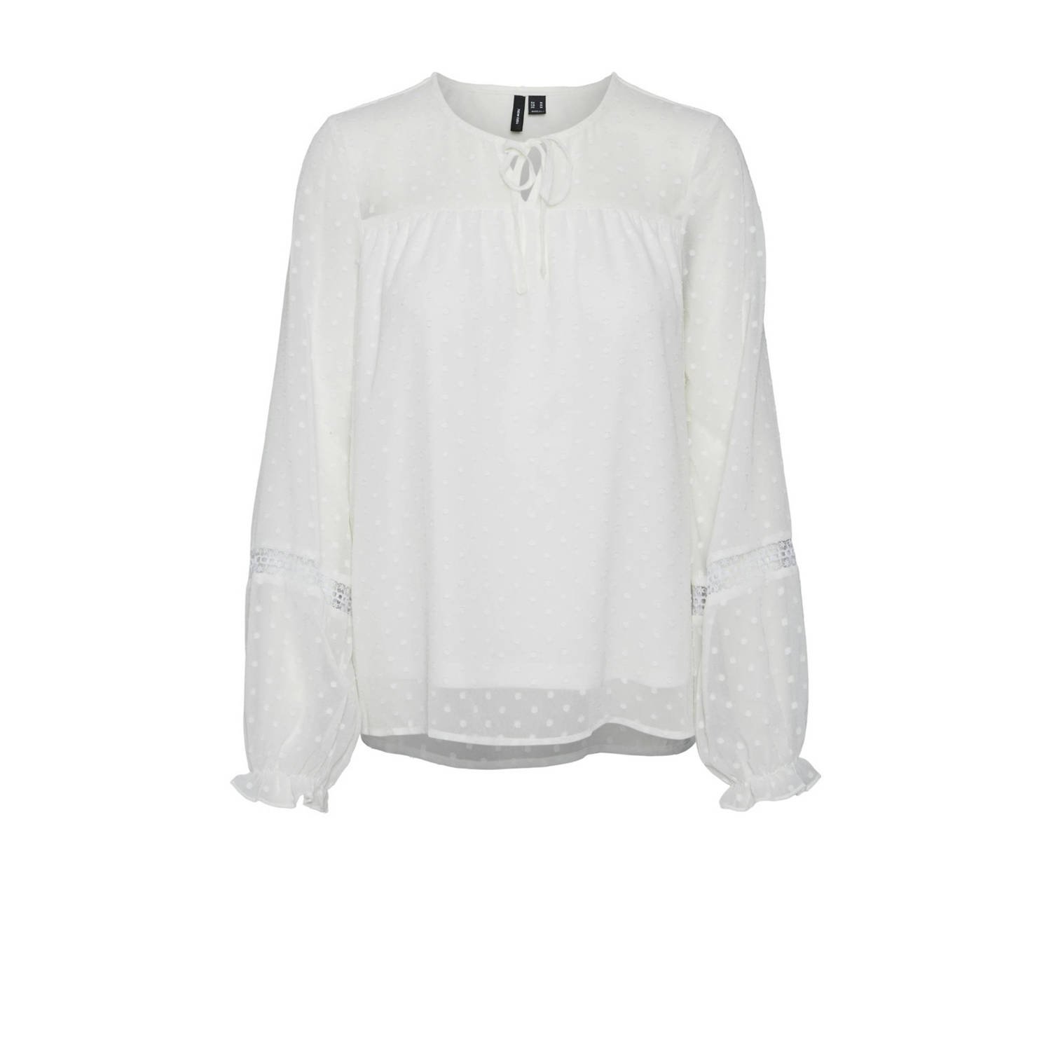 Vero Moda Blouse met vetersluitingen model 'LEAH'