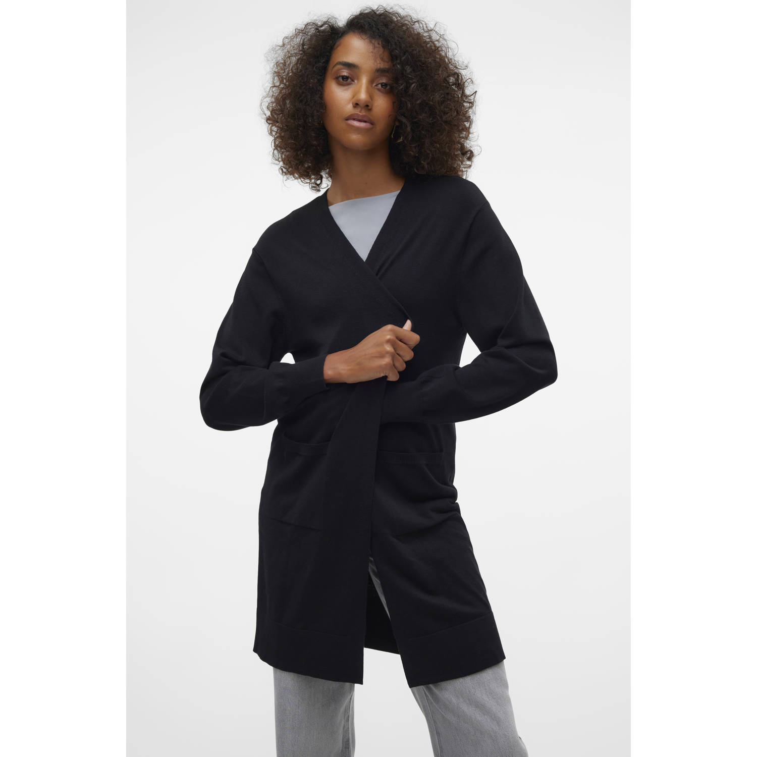 Vero Moda Lang vest VMSILJE LS OPEN CARDIGAN GA NOOS