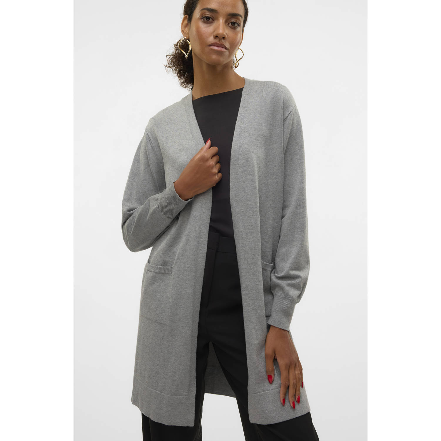 Vero Moda Lang vest VMSILJE LS OPEN CARDIGAN GA NOOS