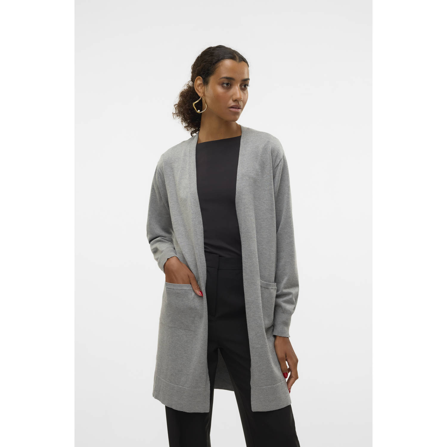 VERO MODA vest grijs