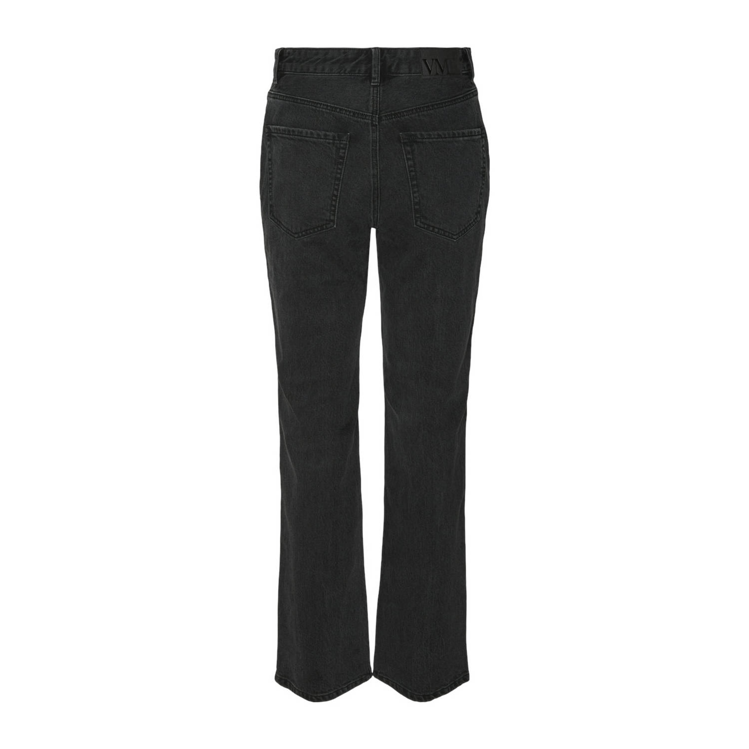 VERO MODA high waist straight leg jeans VMTESSA zwart