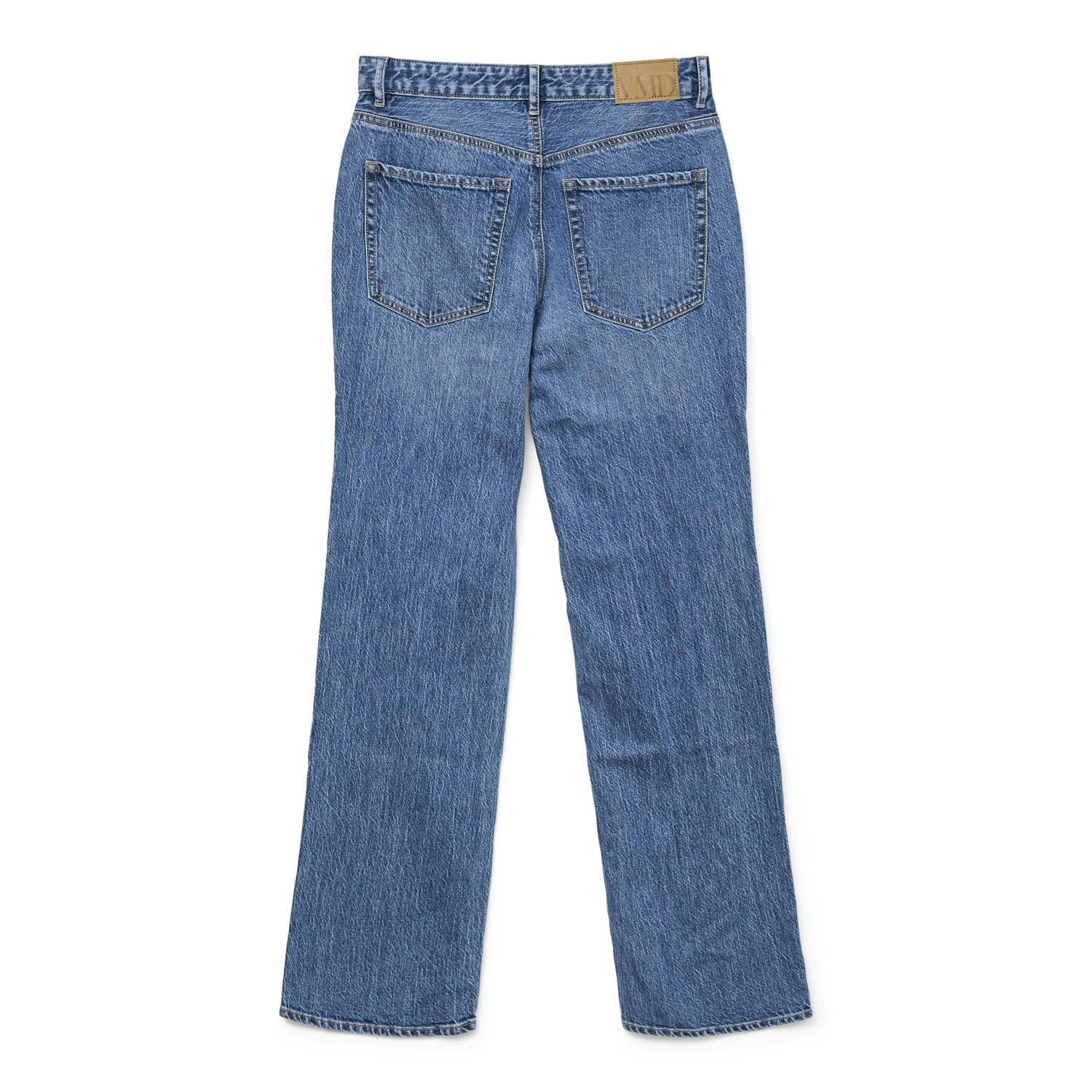 VERO MODA high waist straight leg jeans VMTESSA medium blue denim
