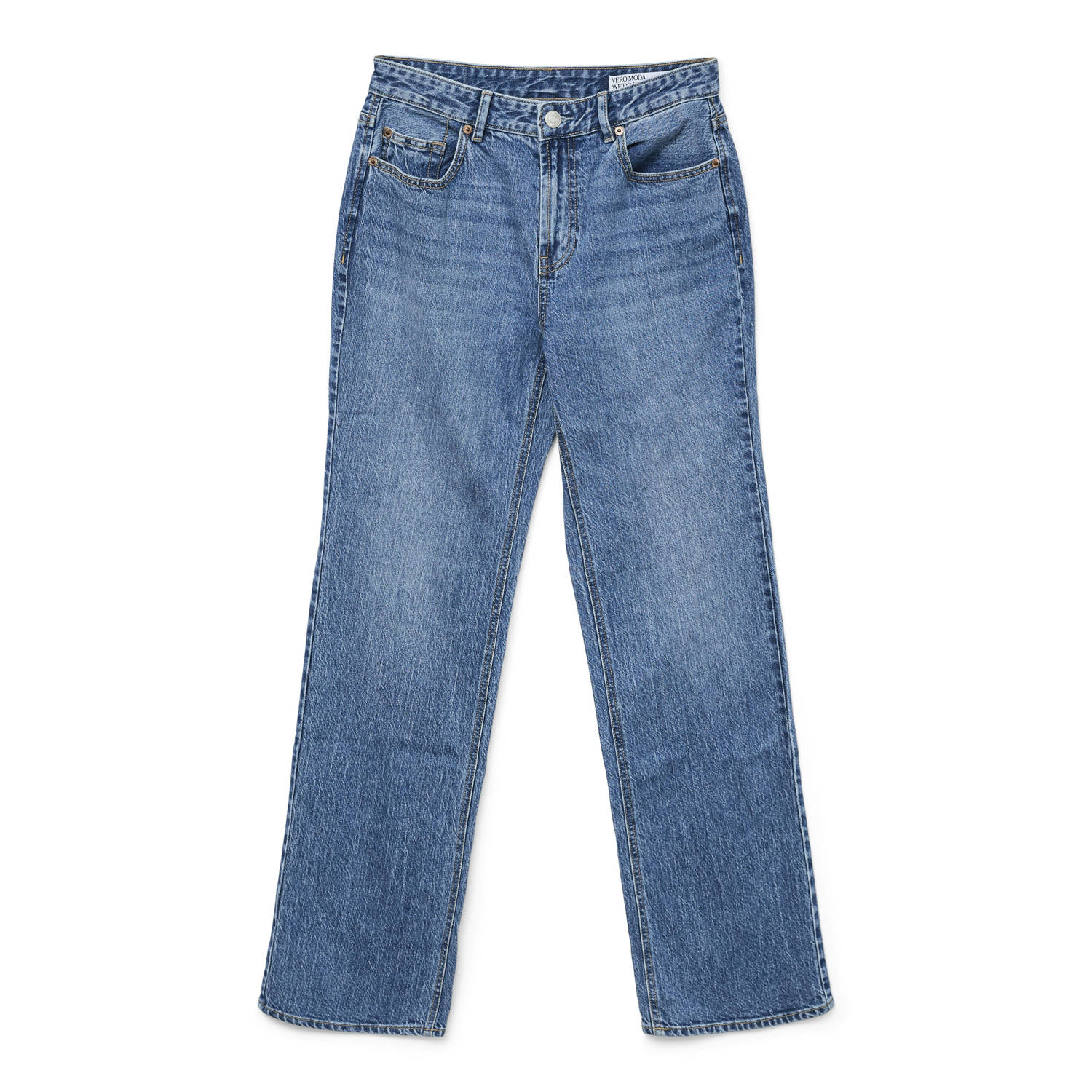 Vero Moda Straight fit jeans van katoenmix met contrastnaden model 'TESSA'