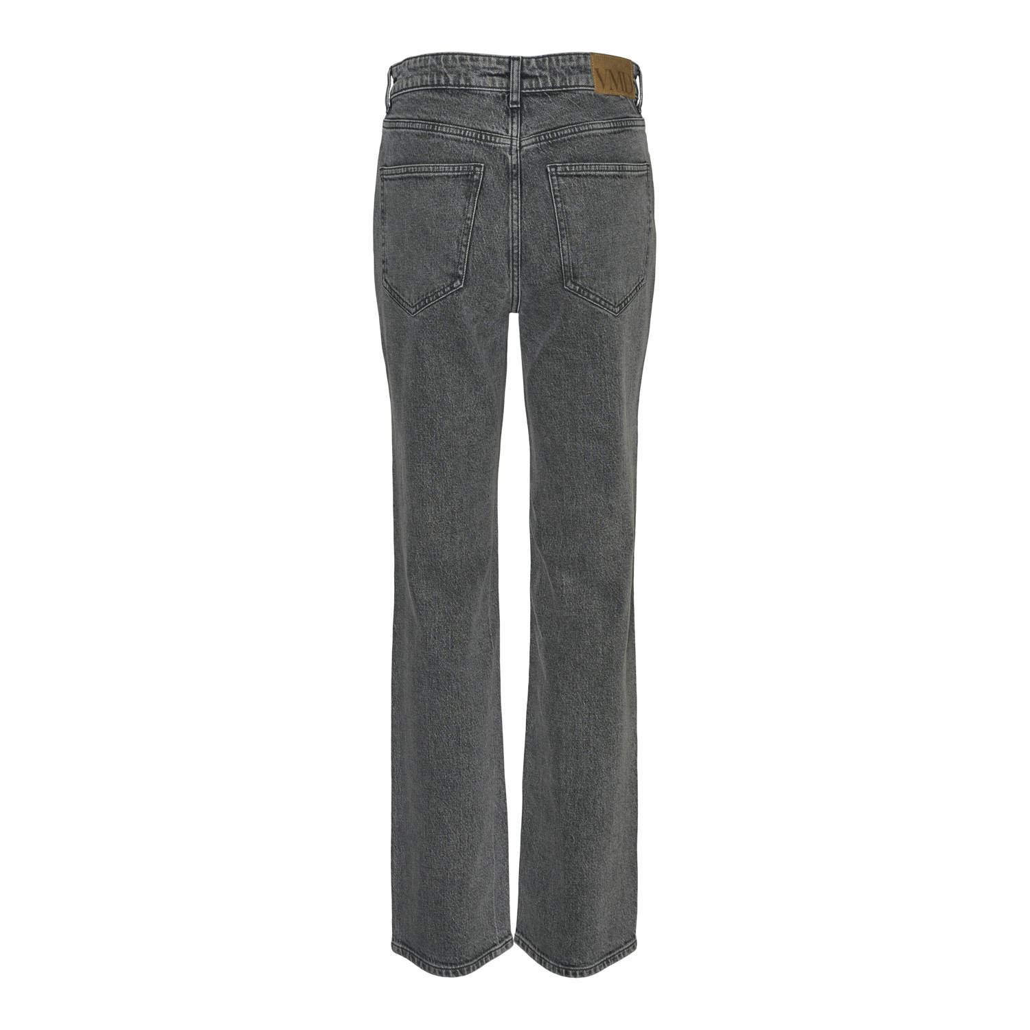 VERO MODA high waist straight leg jeans grey denim