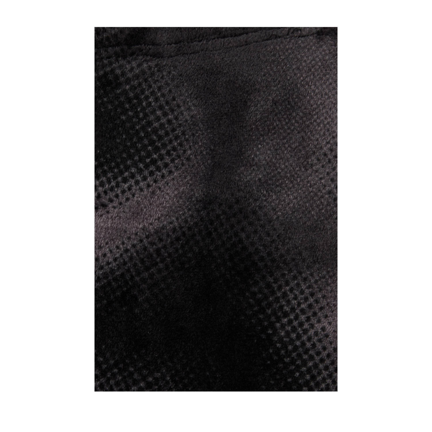 WE Fashion fleece pyjama met dessin zwartg grijs