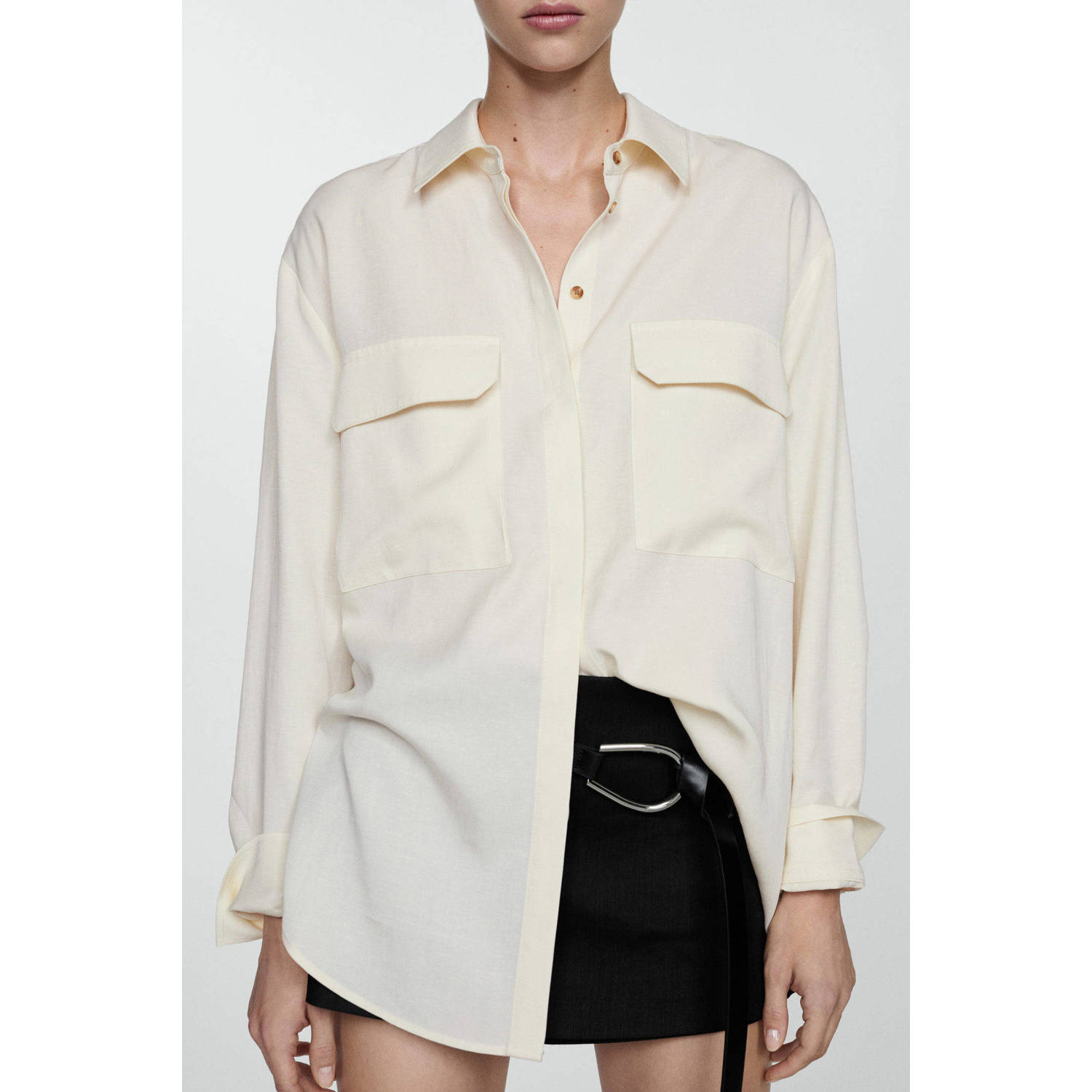 Mango blouse ecru