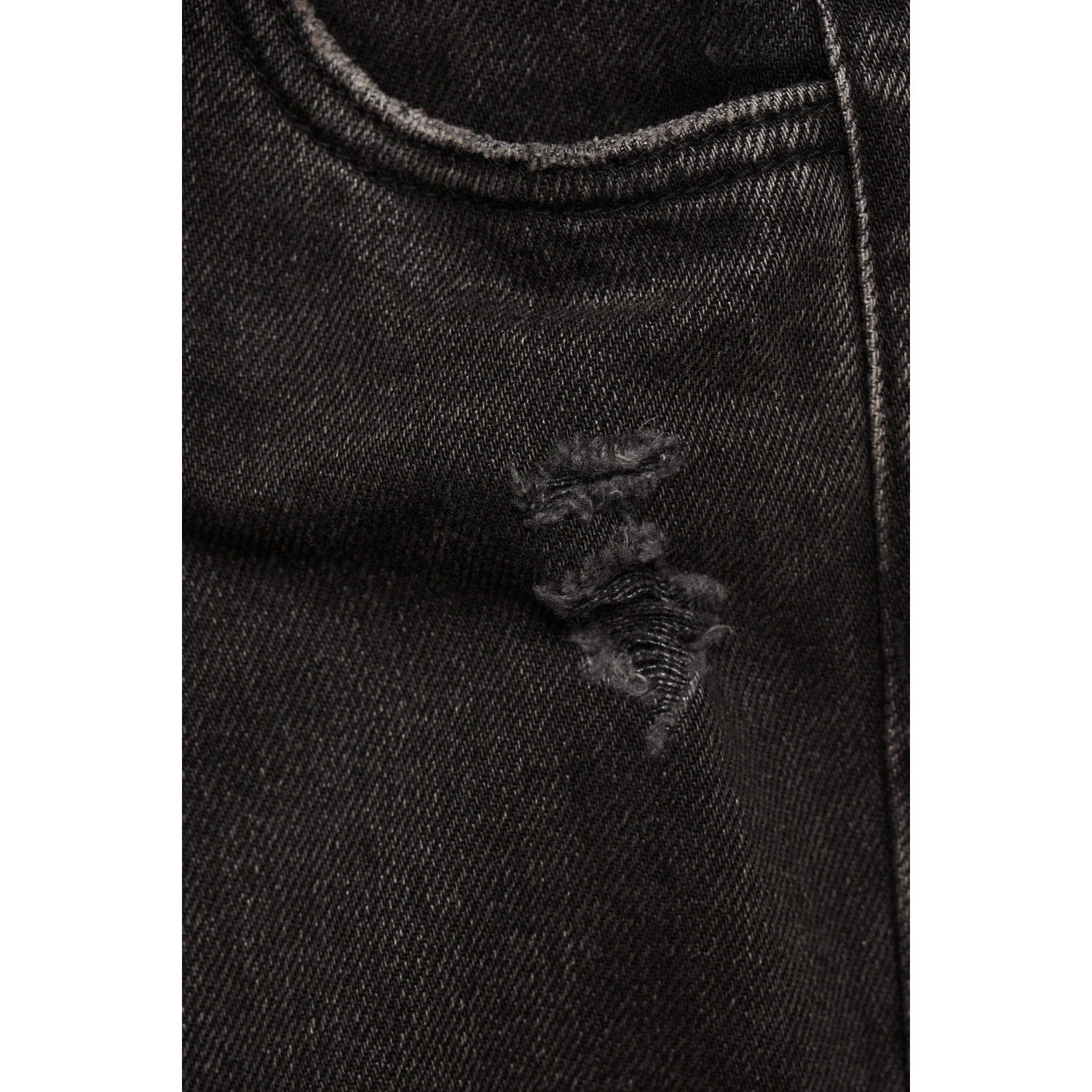 Mango Kids mom jeans black denim