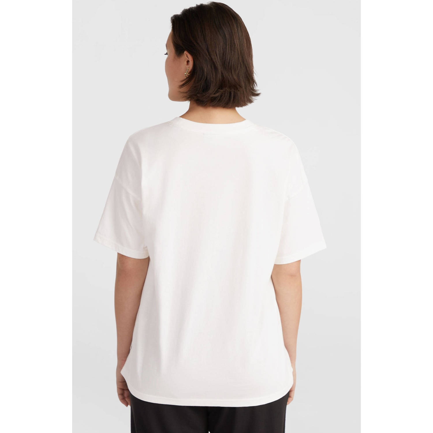 O'Neill jersey T-shirt met printopdruk ecru