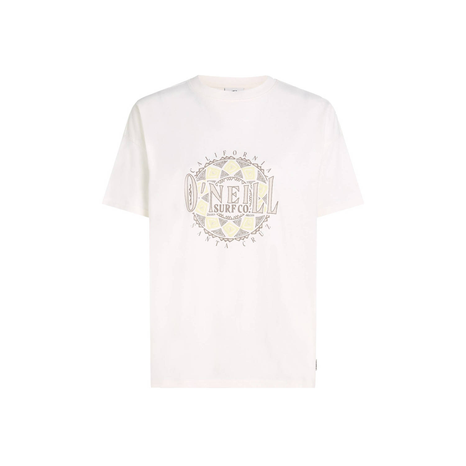O'Neill jersey T-shirt met printopdruk ecru