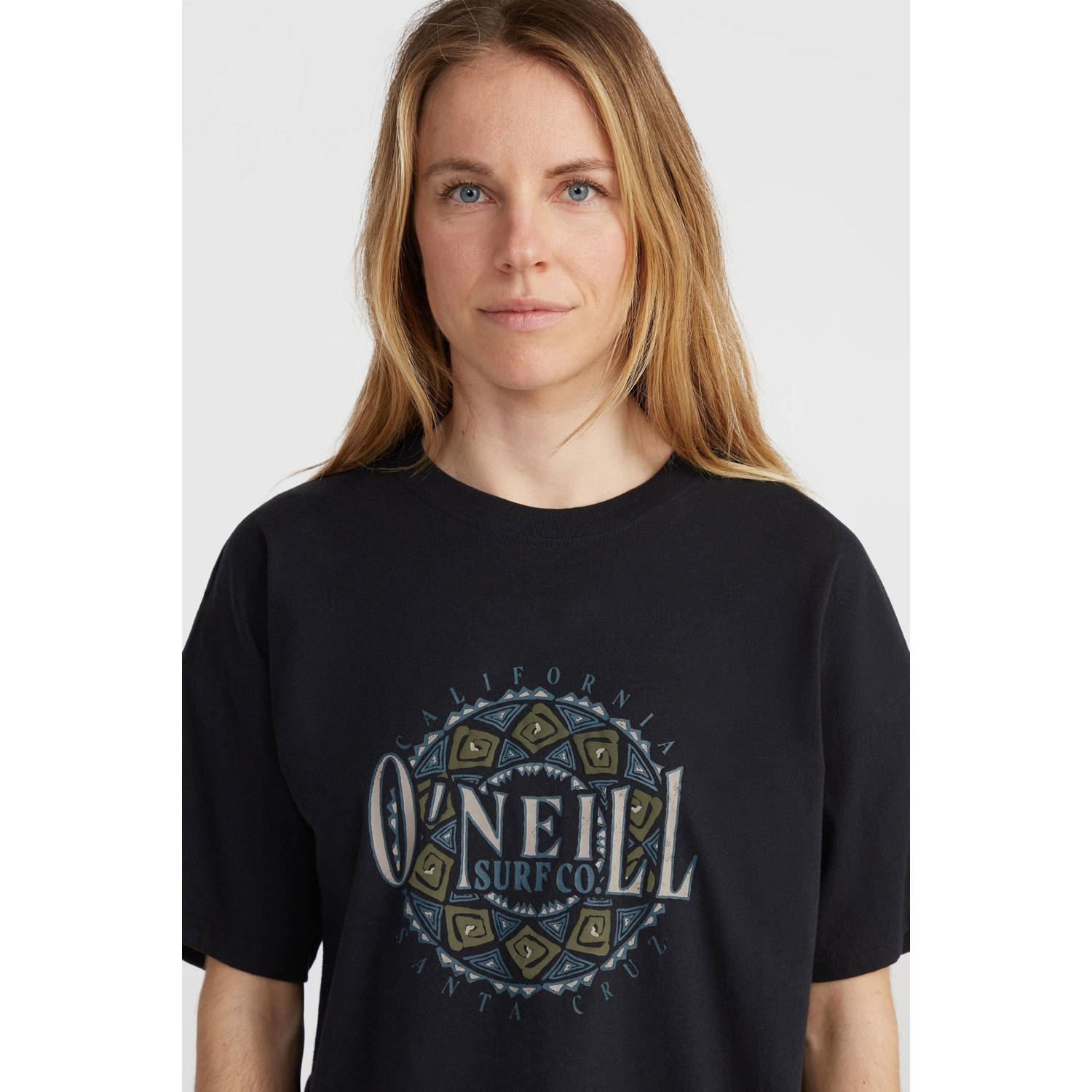 O'Neill jersey T-shirt met printopdruk zwart