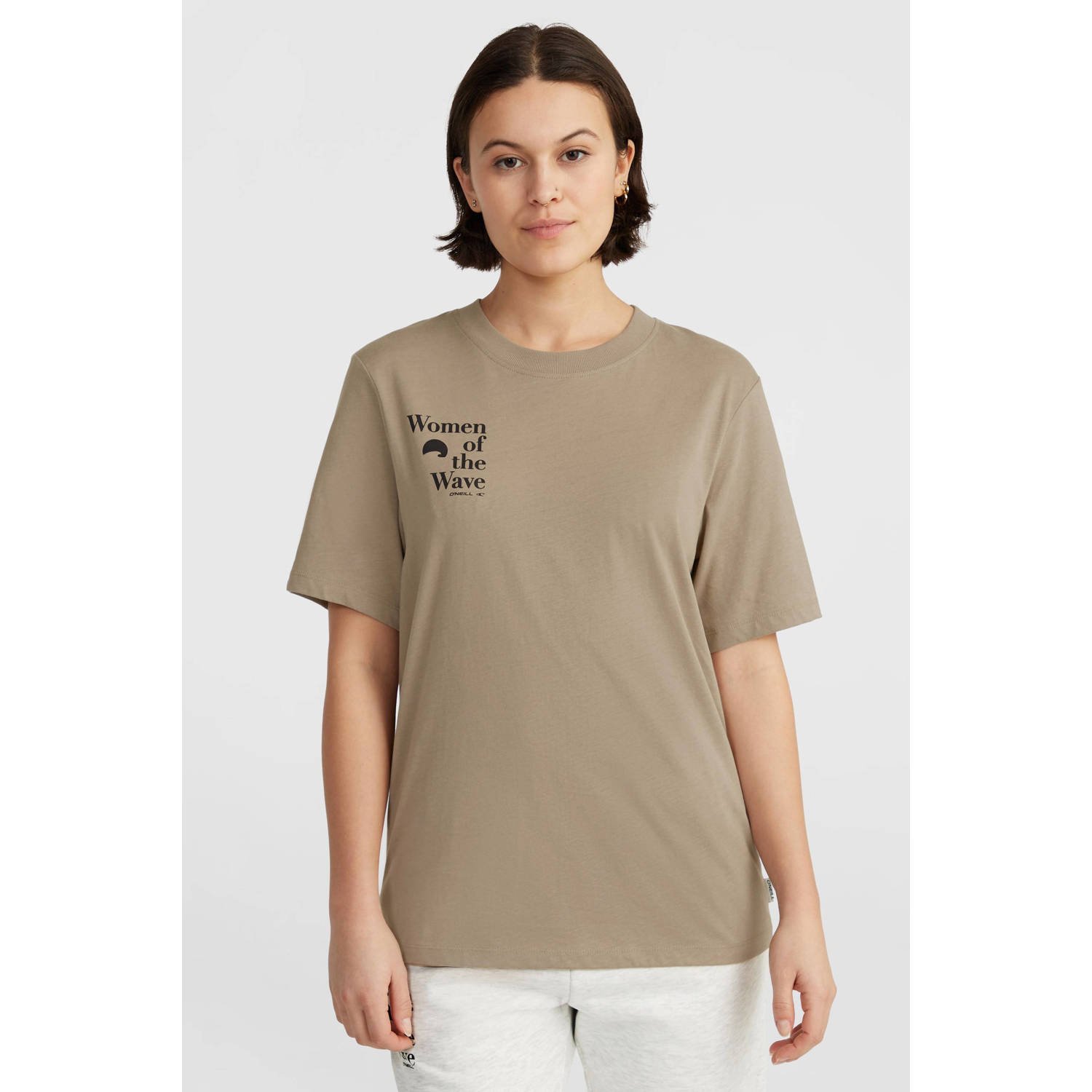 O'Neill jersey T-shirt met printopdruk olijfgroen