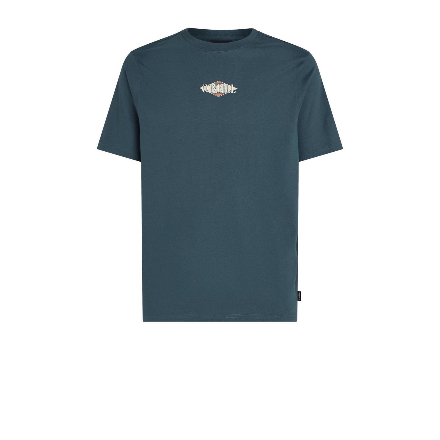 O'Neill regular fit T-shirt met backprint alma steel