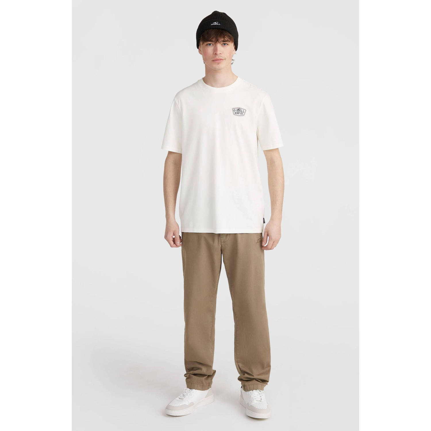O'Neill oversized T-shirt met printopdruk snow white