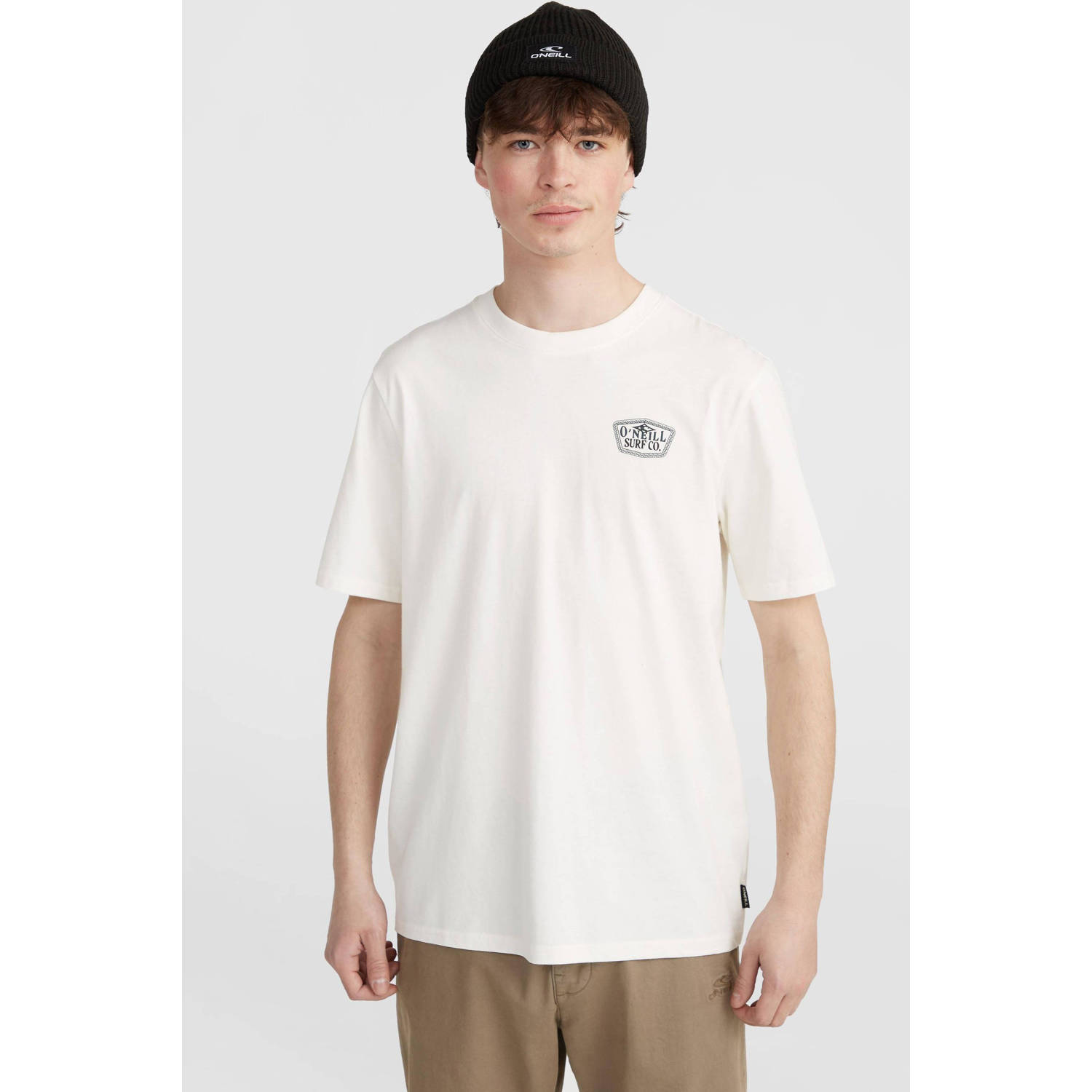 O'Neill oversized T-shirt met printopdruk snow white