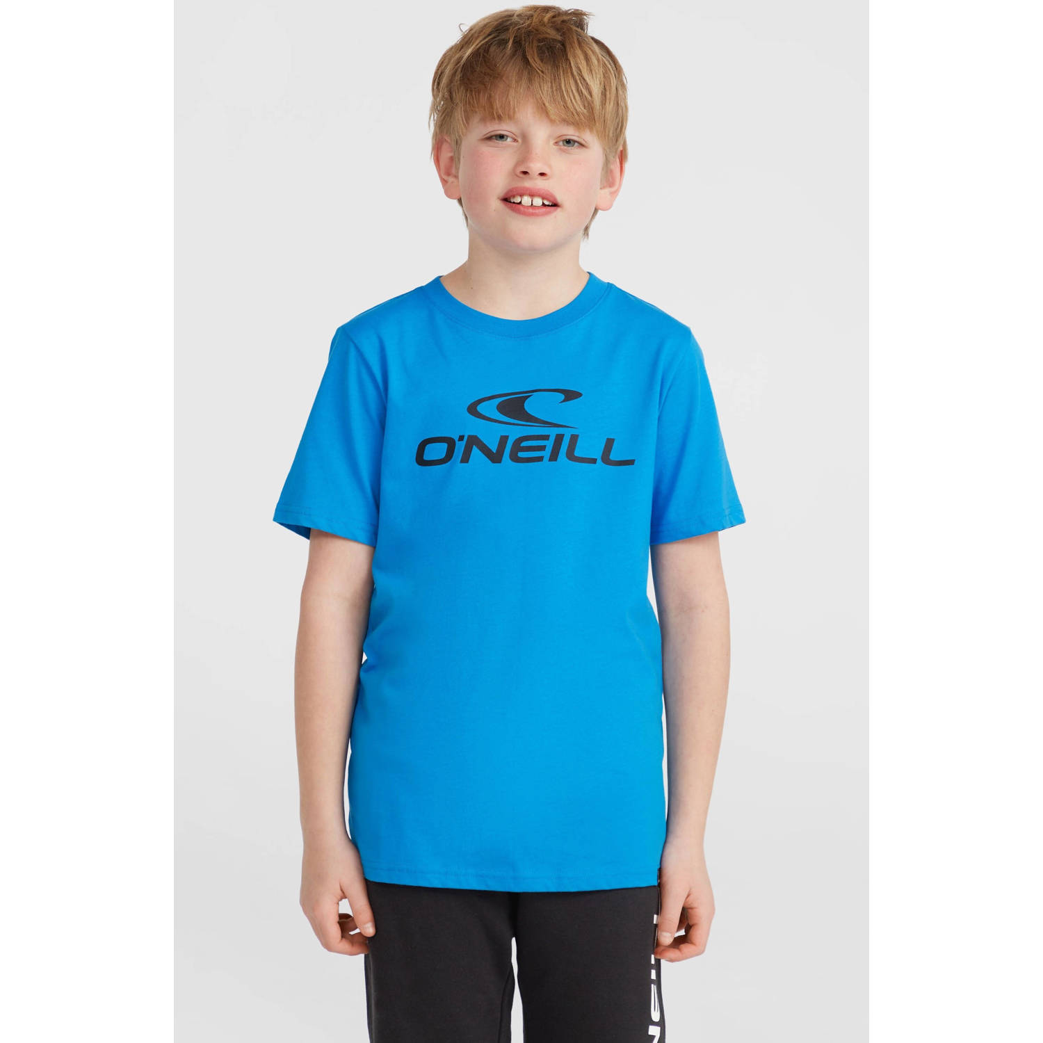 O'Neill T-shirt met logo blauw Jongens Katoen Ronde hals Logo 128