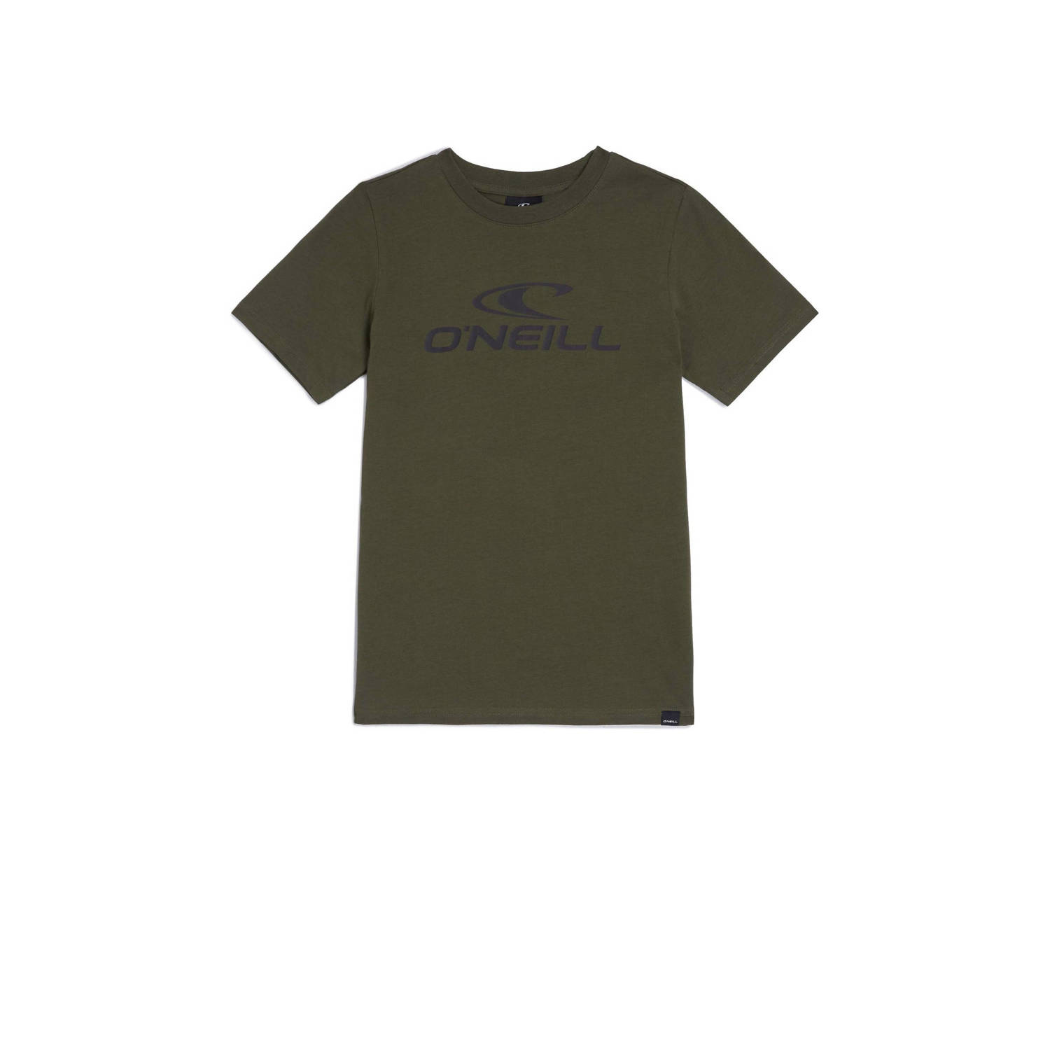 O'Neill T-shirt met logo groen Jongens Katoen Ronde hals Logo 128