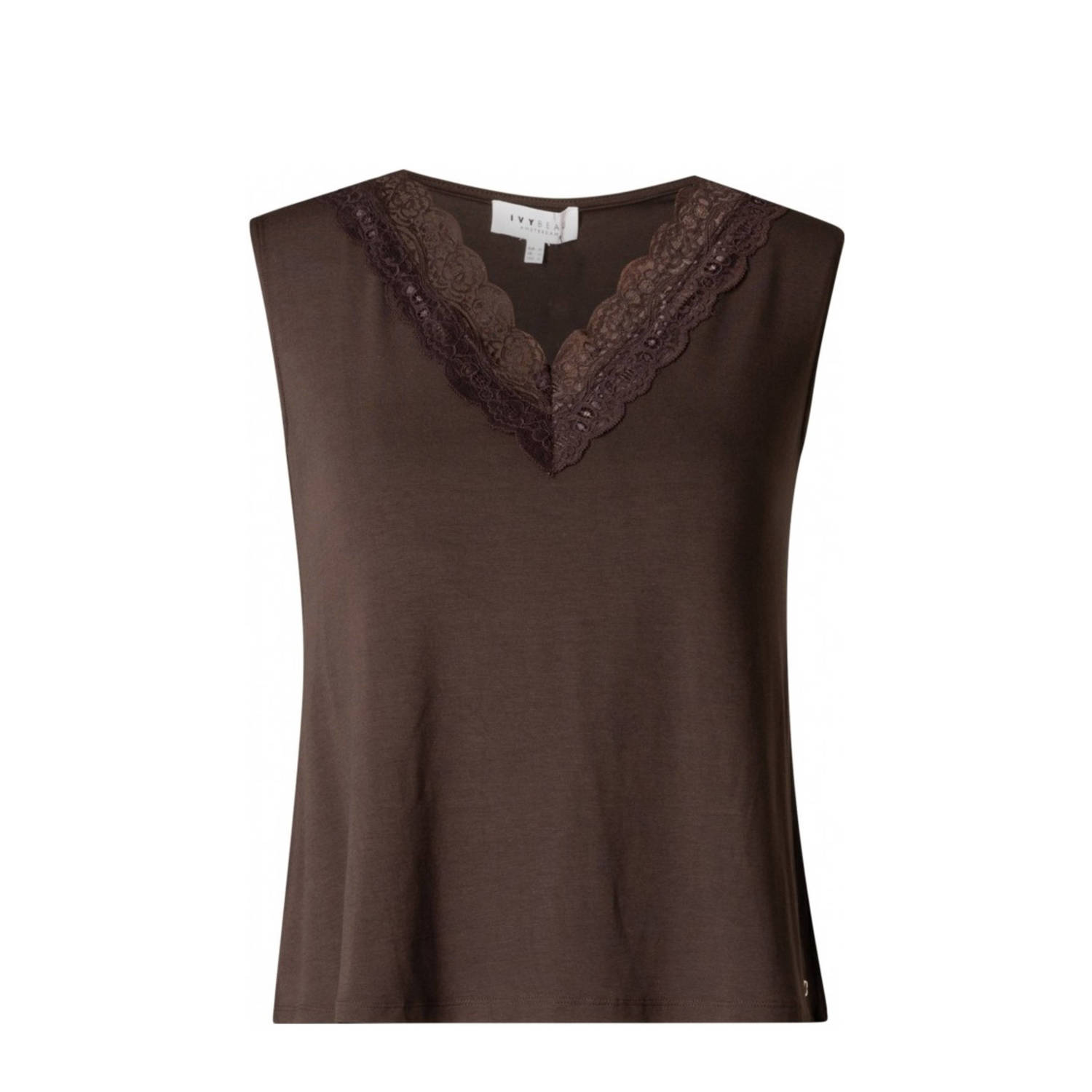 Ivy Beau top donkerbruin