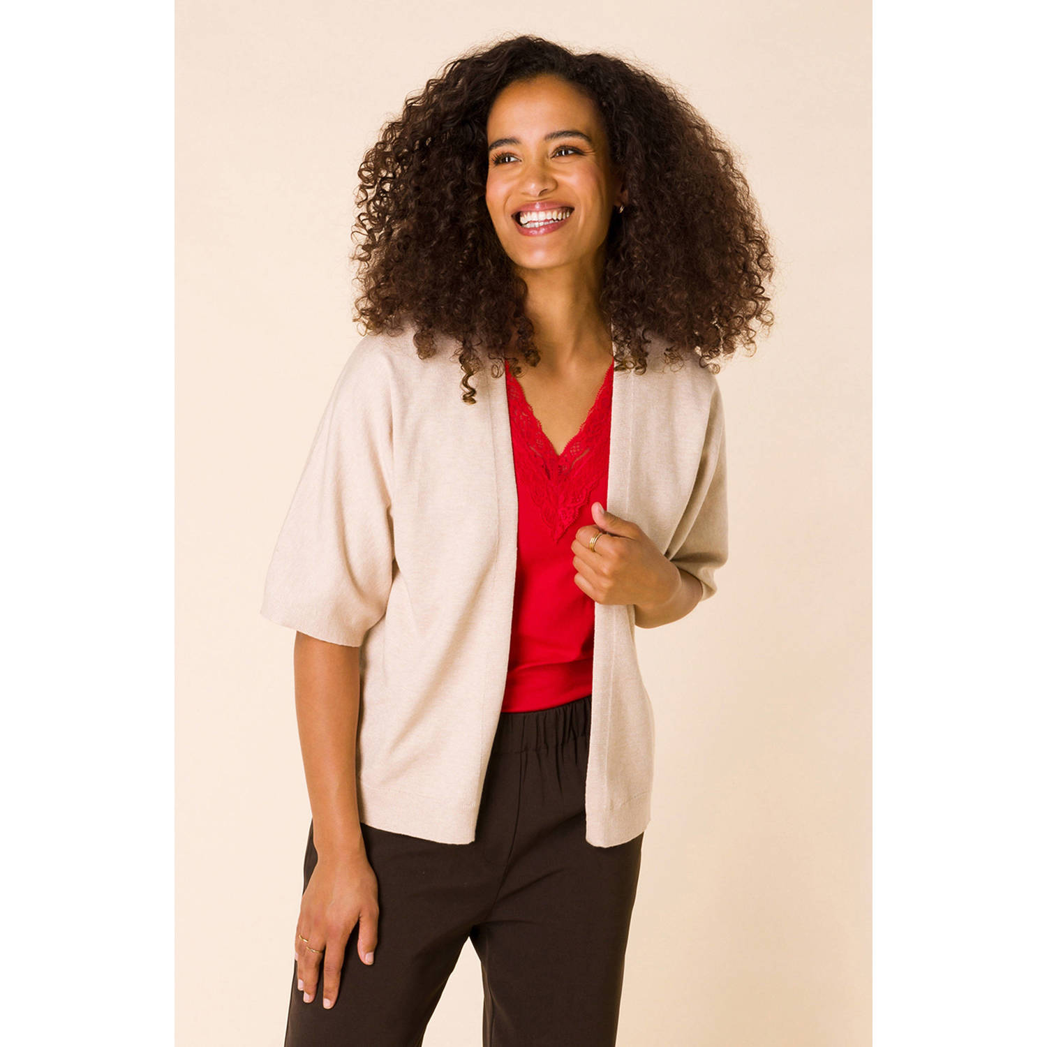 Ivy Beau vest beige