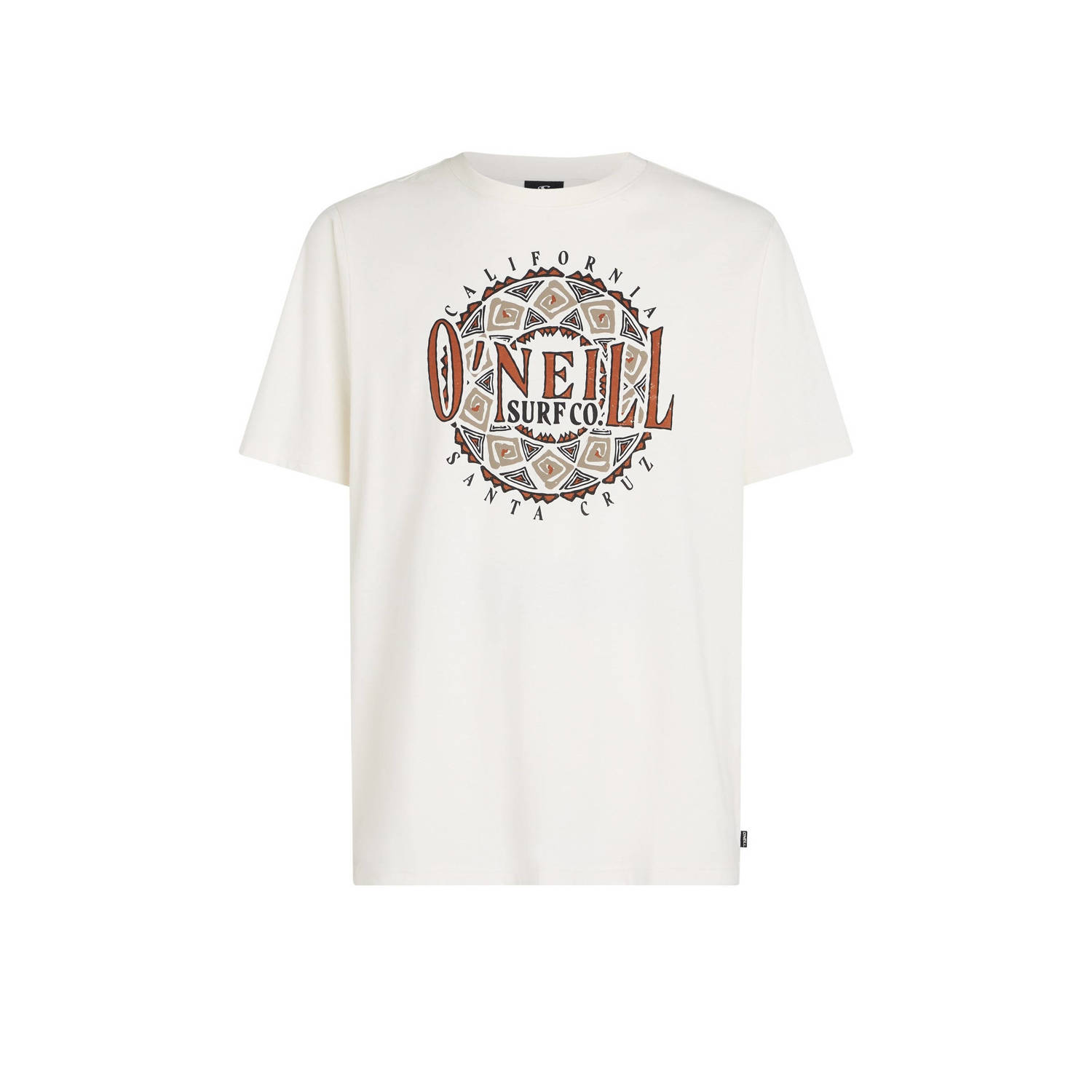 O'Neill regular fit T-shirt met printopdruk snow white