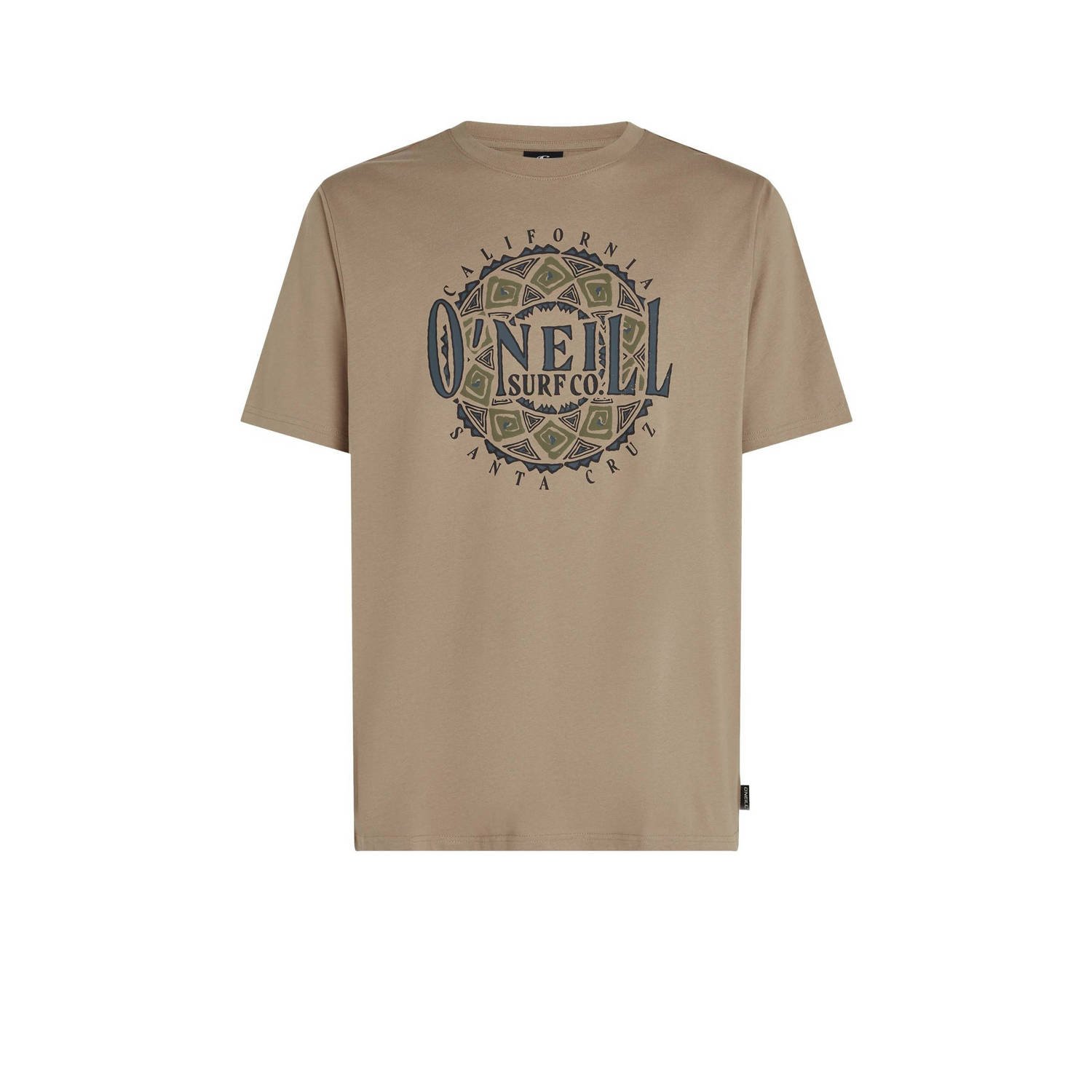 O'Neill regular fit T-shirt met printopdruk concrete