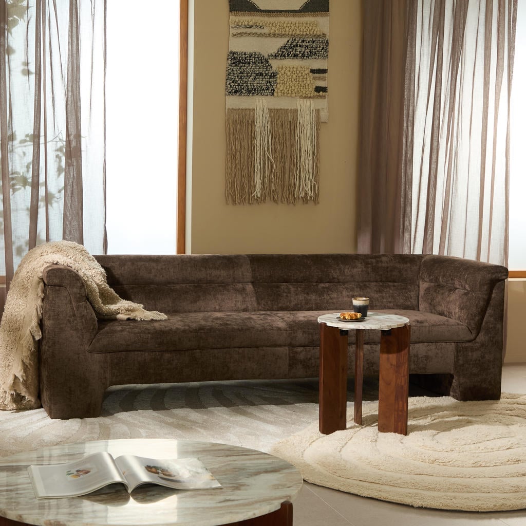 NOUS Living Rodez 3-zitsbank - bruin