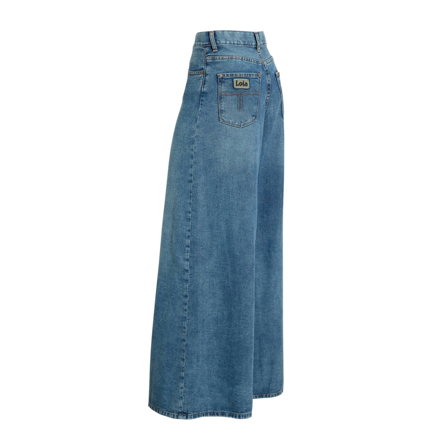 Lois high waist wide leg jeans Marlene dark stone