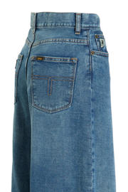 thumbnail: Lois high waist wide leg jeans Marlene dark stone