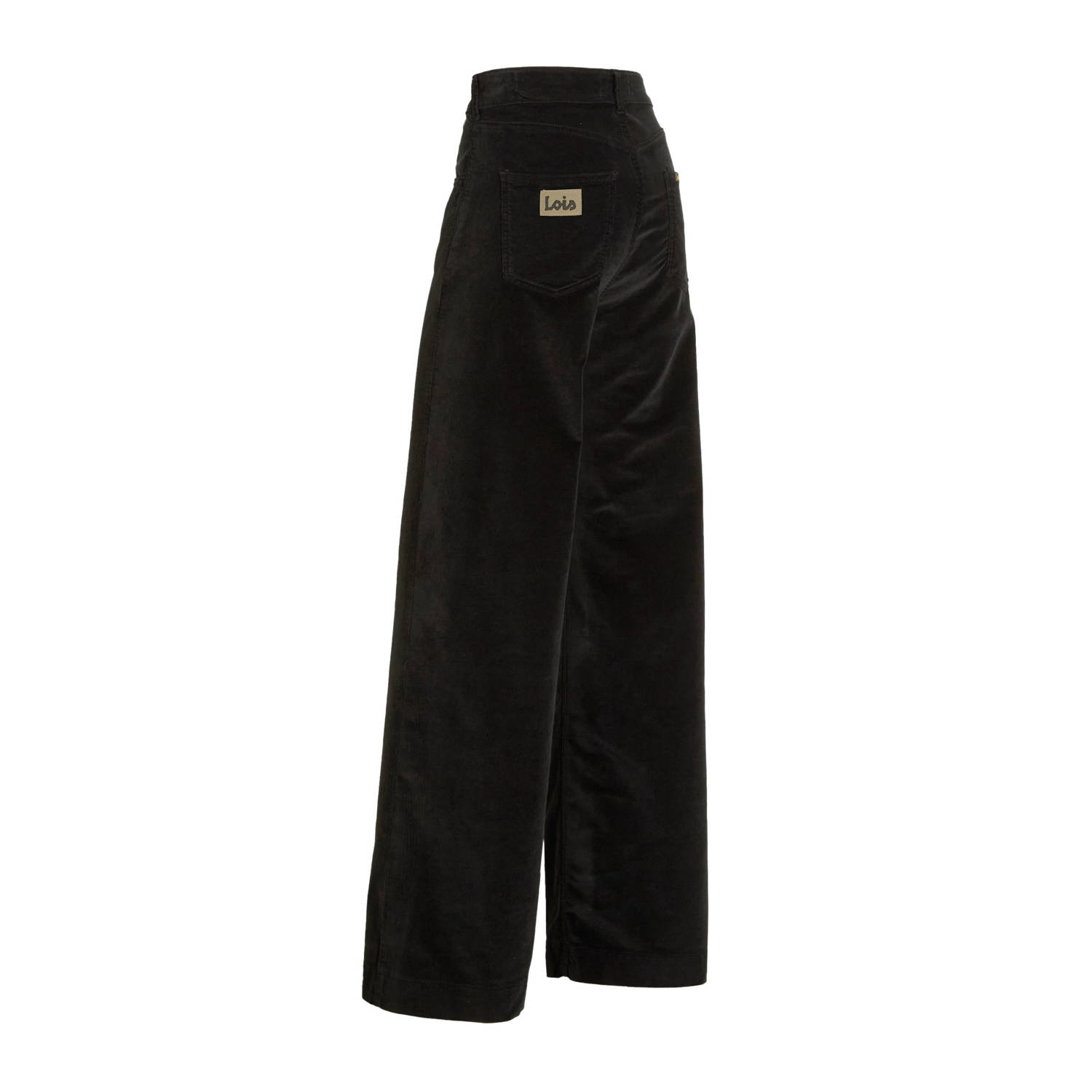 Lois high waist wide leg broek Rosa zwart