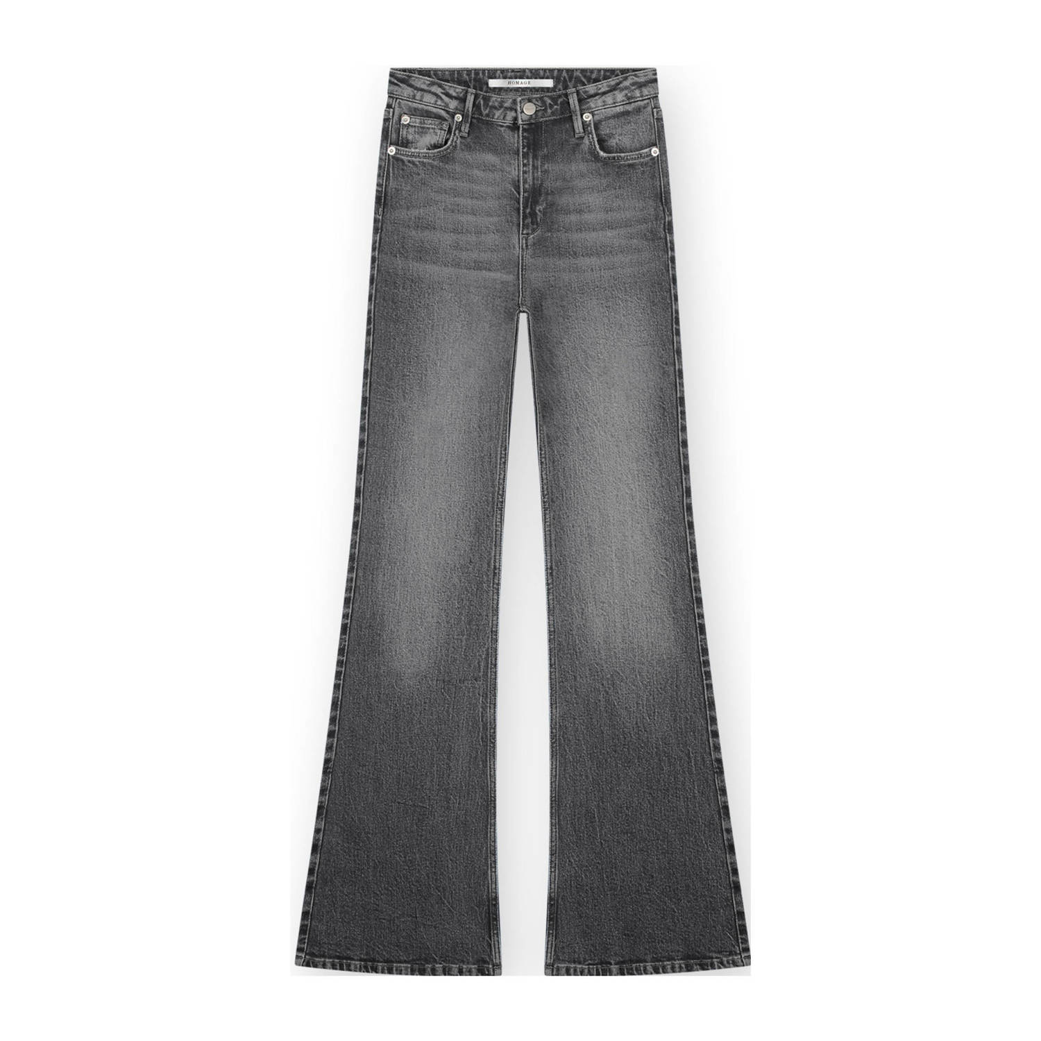 Homage to Denim high waist flared jeans Angelina vintage grey