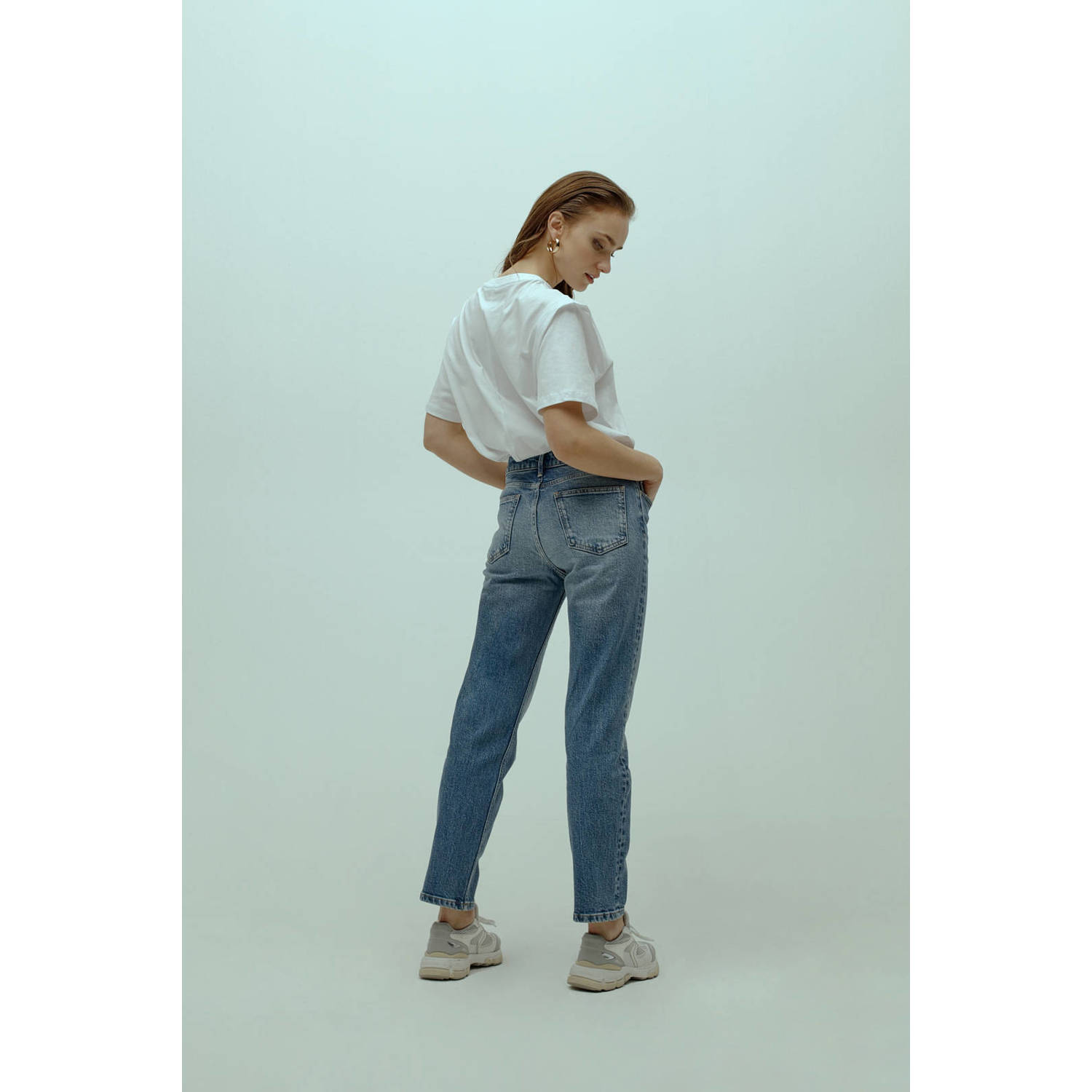 Homage to Denim straight leg jeans Scotti medium blue denim