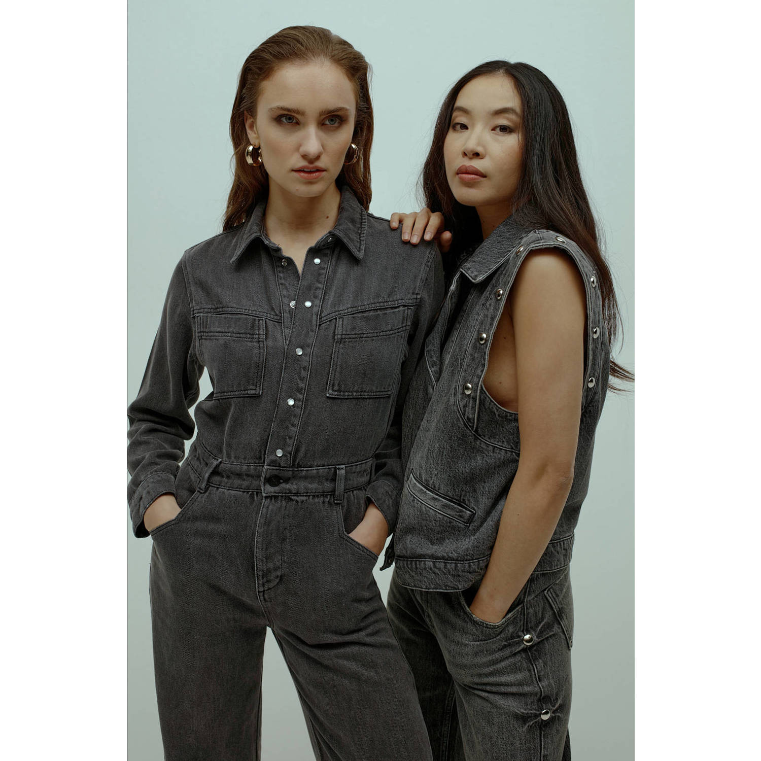 Homage to Denim jumpsuit light blue denim
