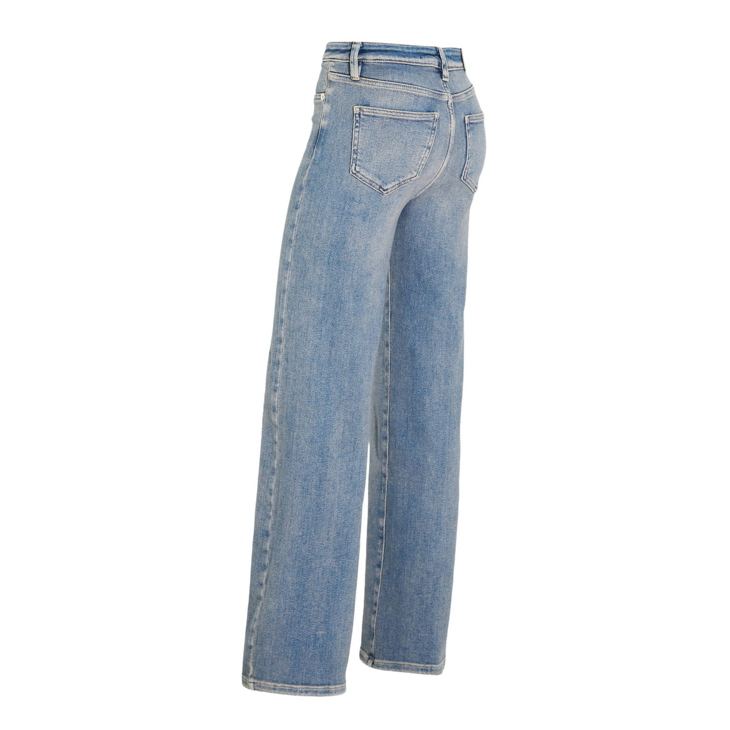 Homage to Denim high waist wide leg jeans medium blue denim