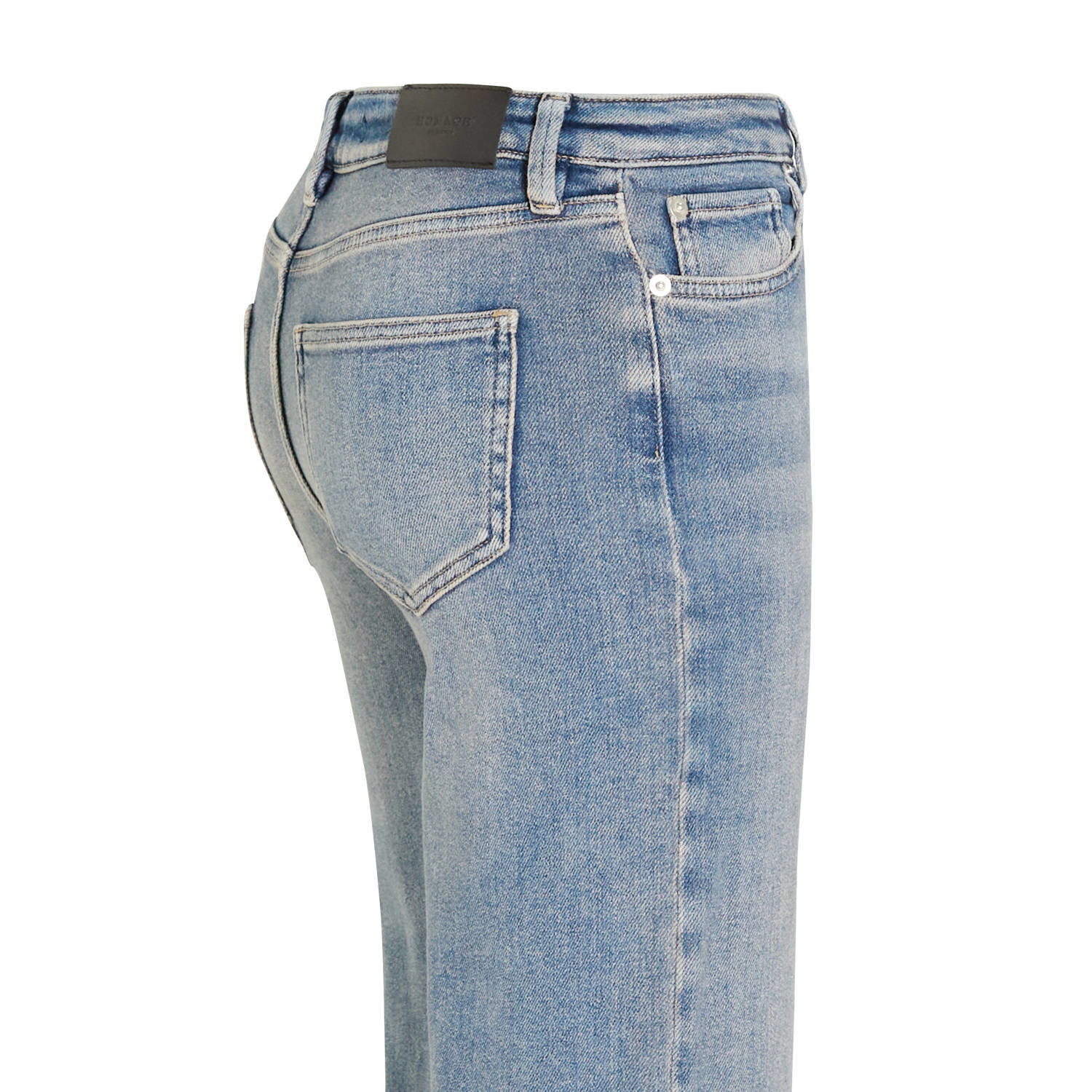 Homage to Denim high waist wide leg jeans medium blue denim