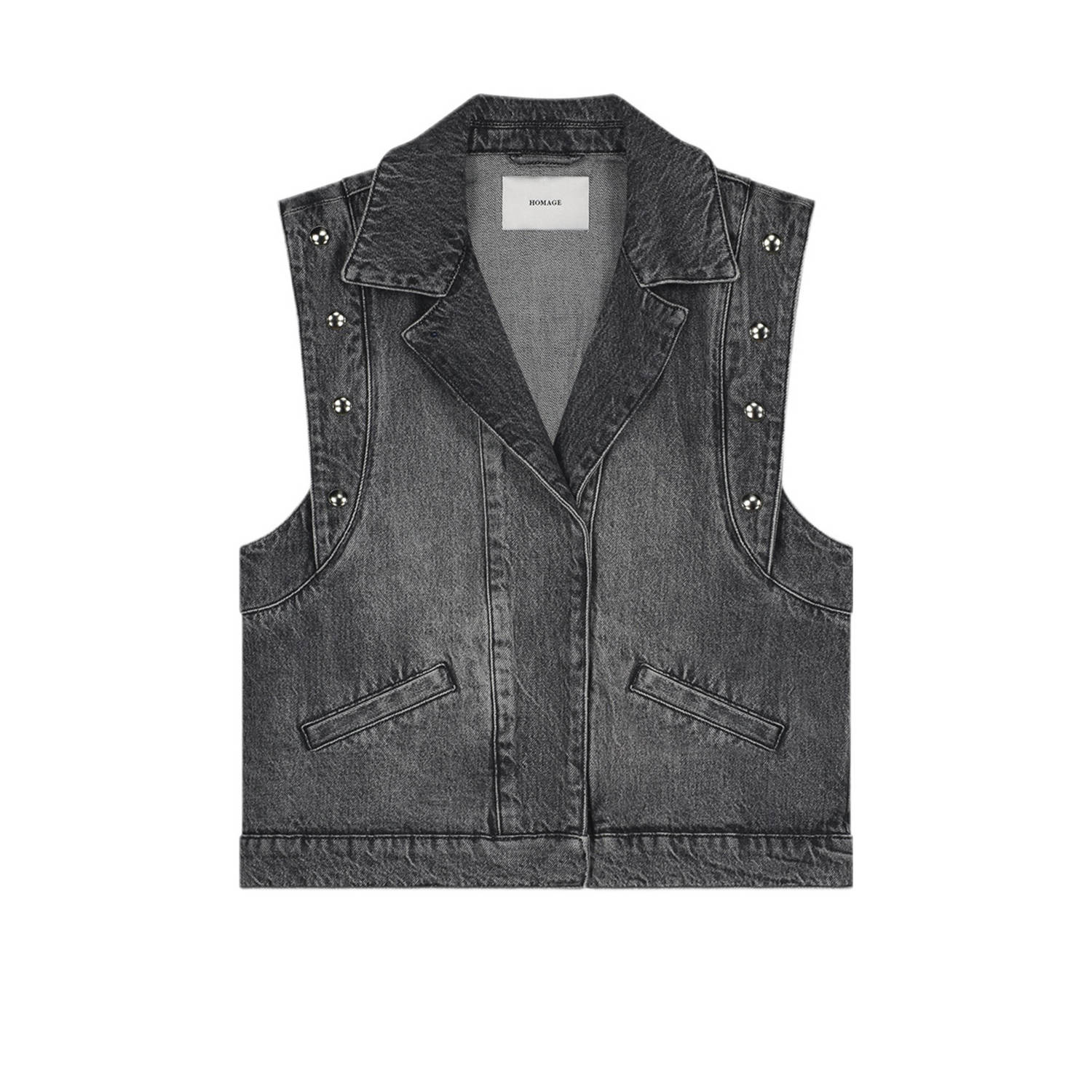 Homage to Denim gilet vintage grey