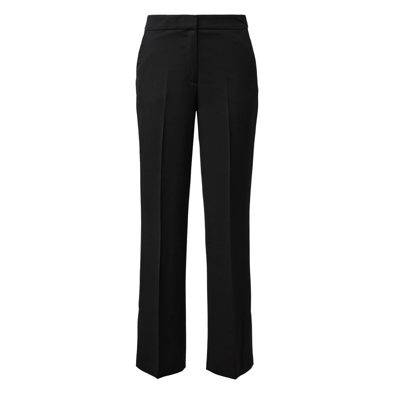 Comma straight fit pantalon zwart