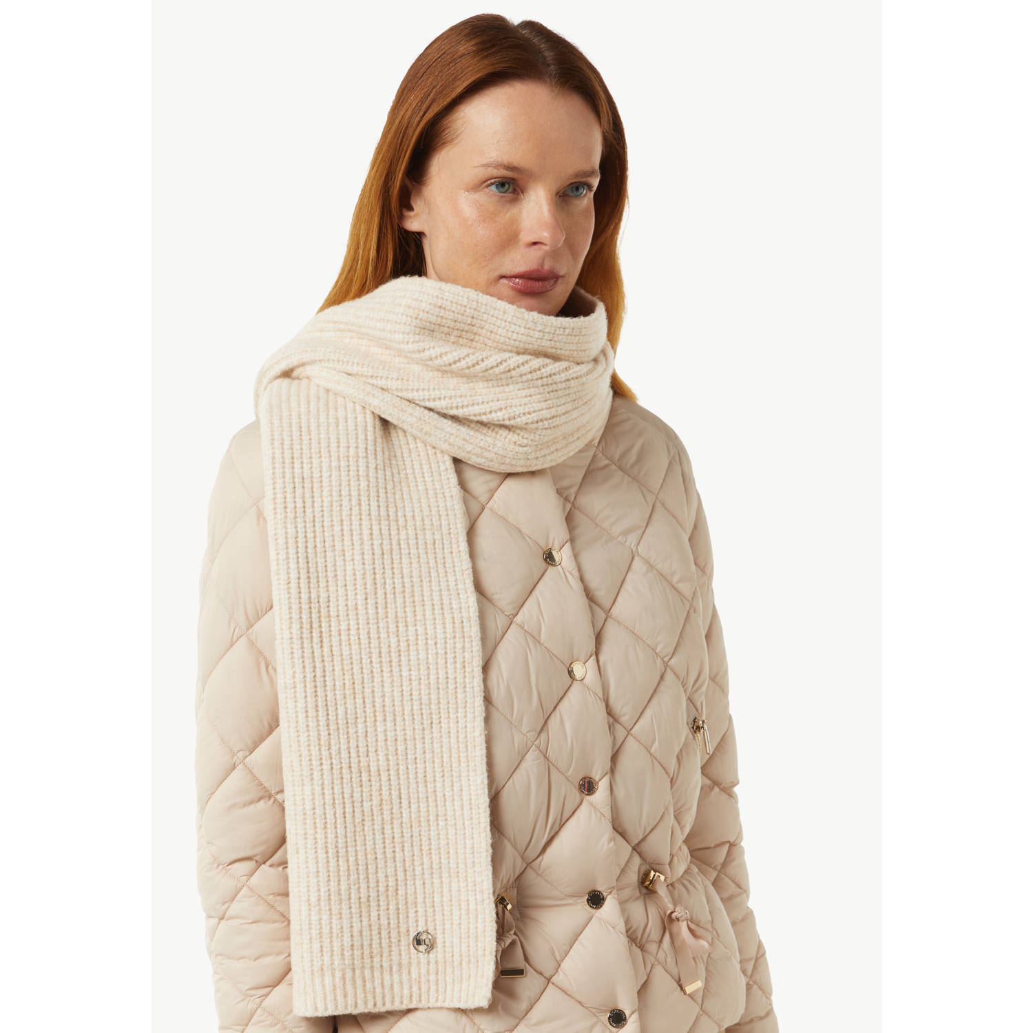Comma sjaal beige