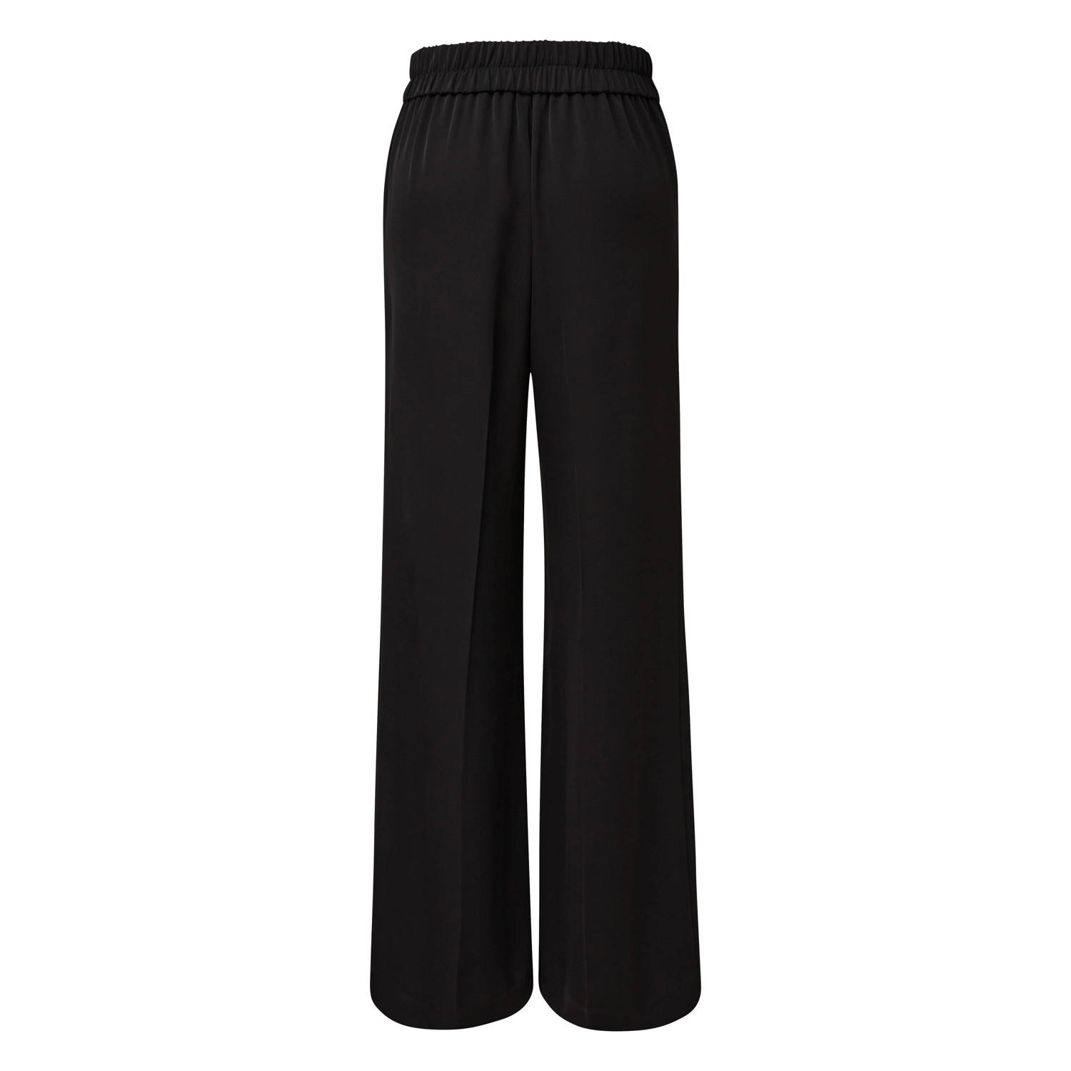 comma wide leg broek zwart