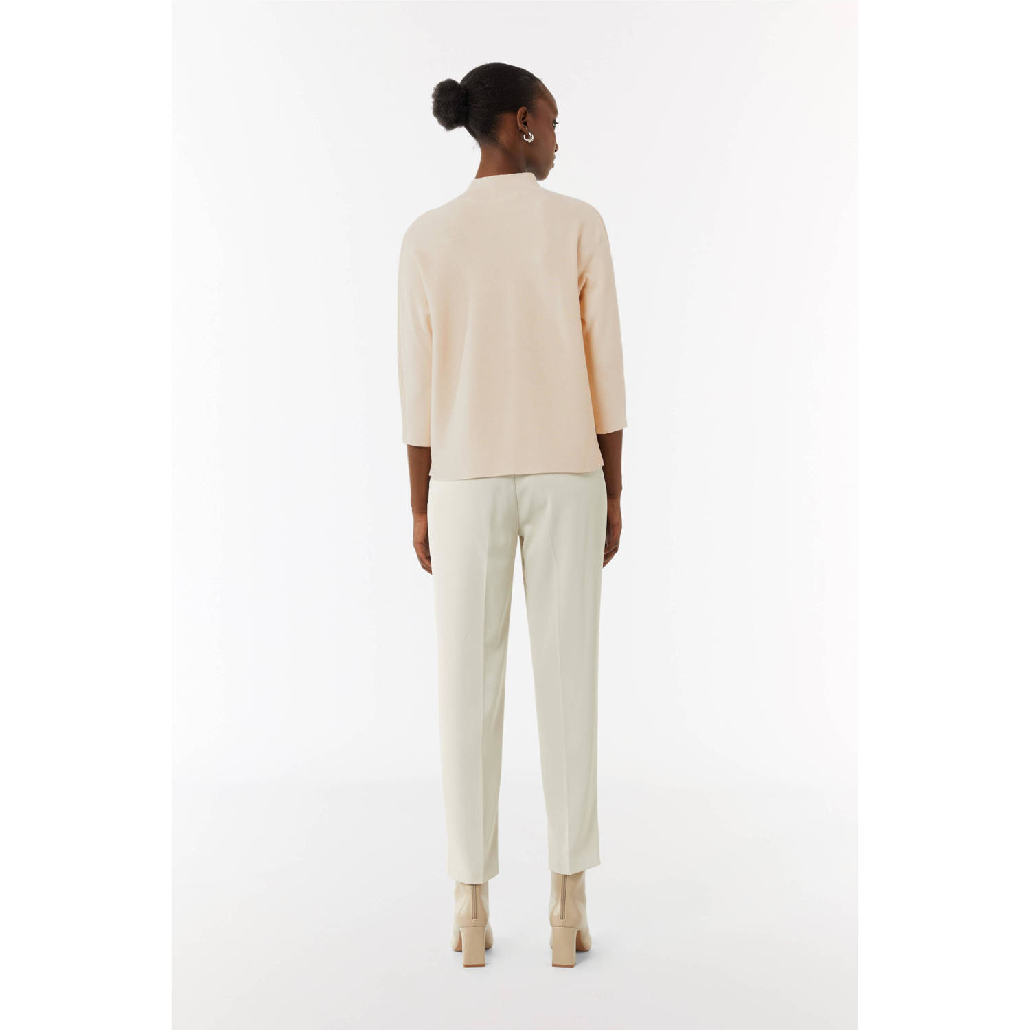 comma gebreide trui beige