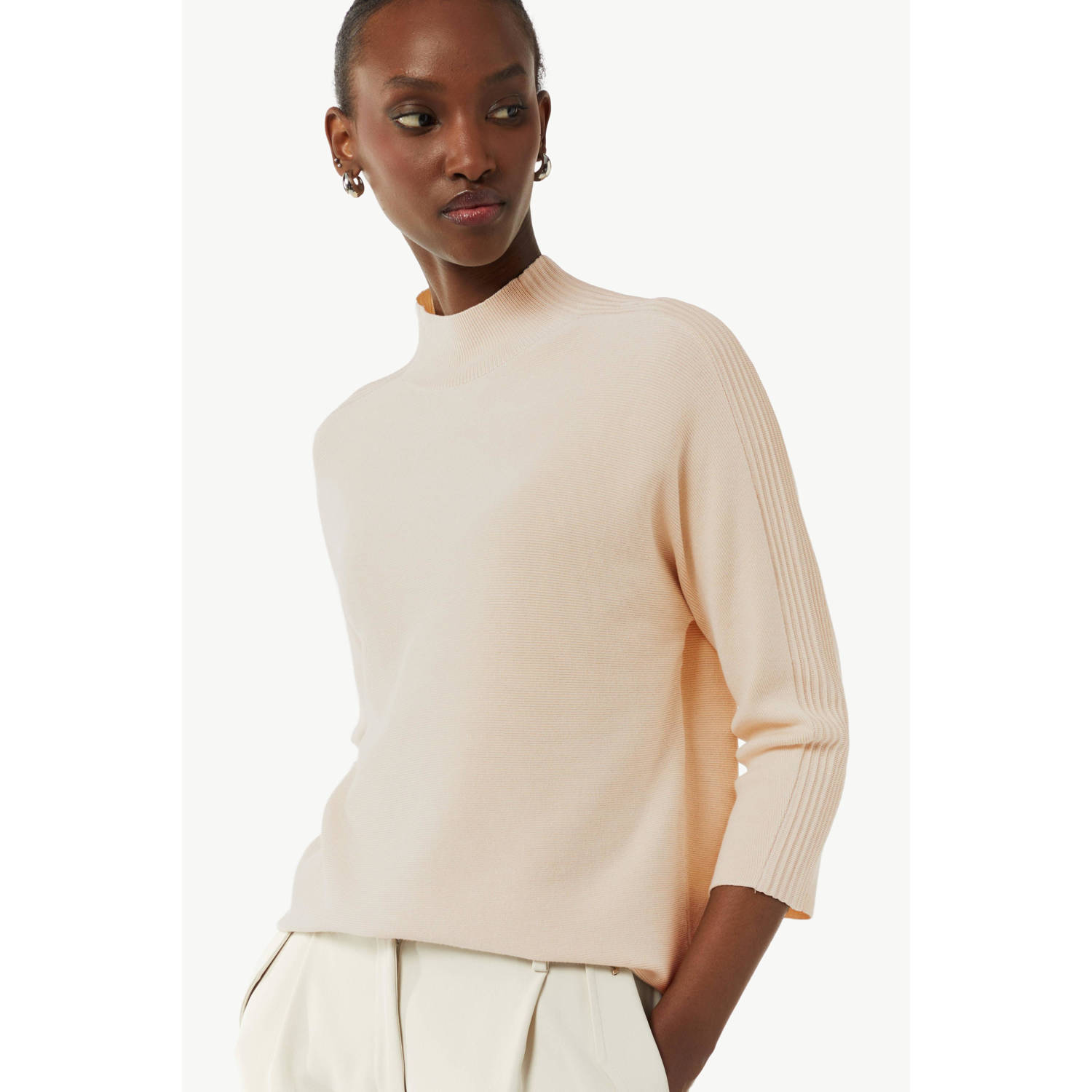 Comma Gebreide pullover met opstaande kraag