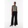 comma top met panterprint en open detail beige/ zwart