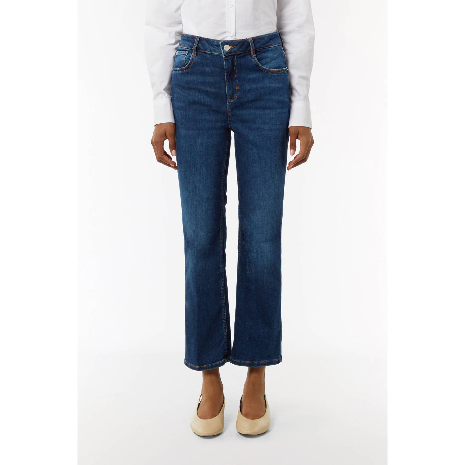 Comma casual identity slim fit jeans dark blue denim