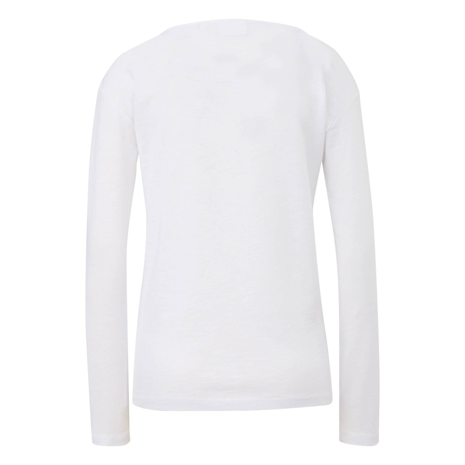 comma casual identity fijngebreide longsleeve wit