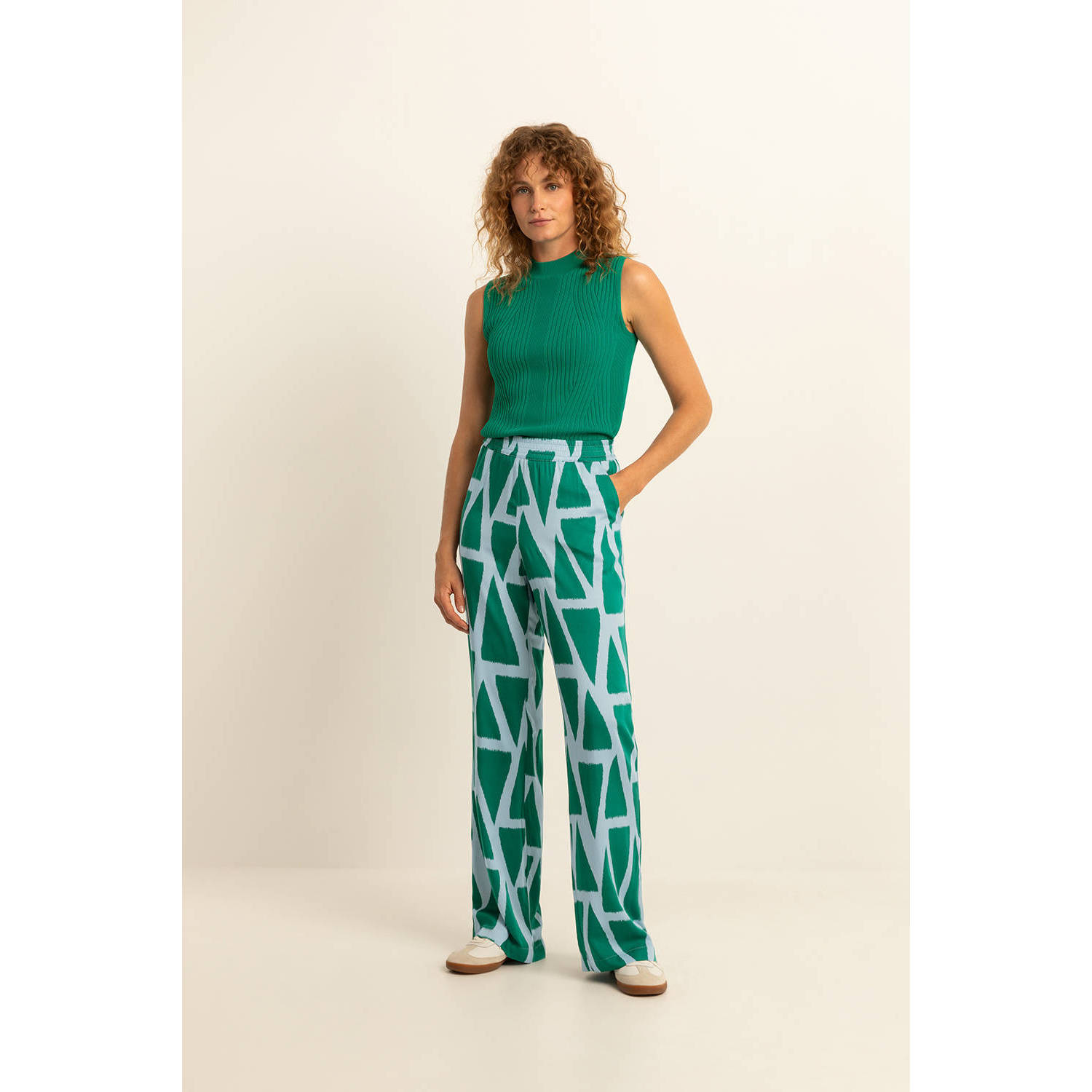 Expresso fijngebreide top EX24-11042 groen