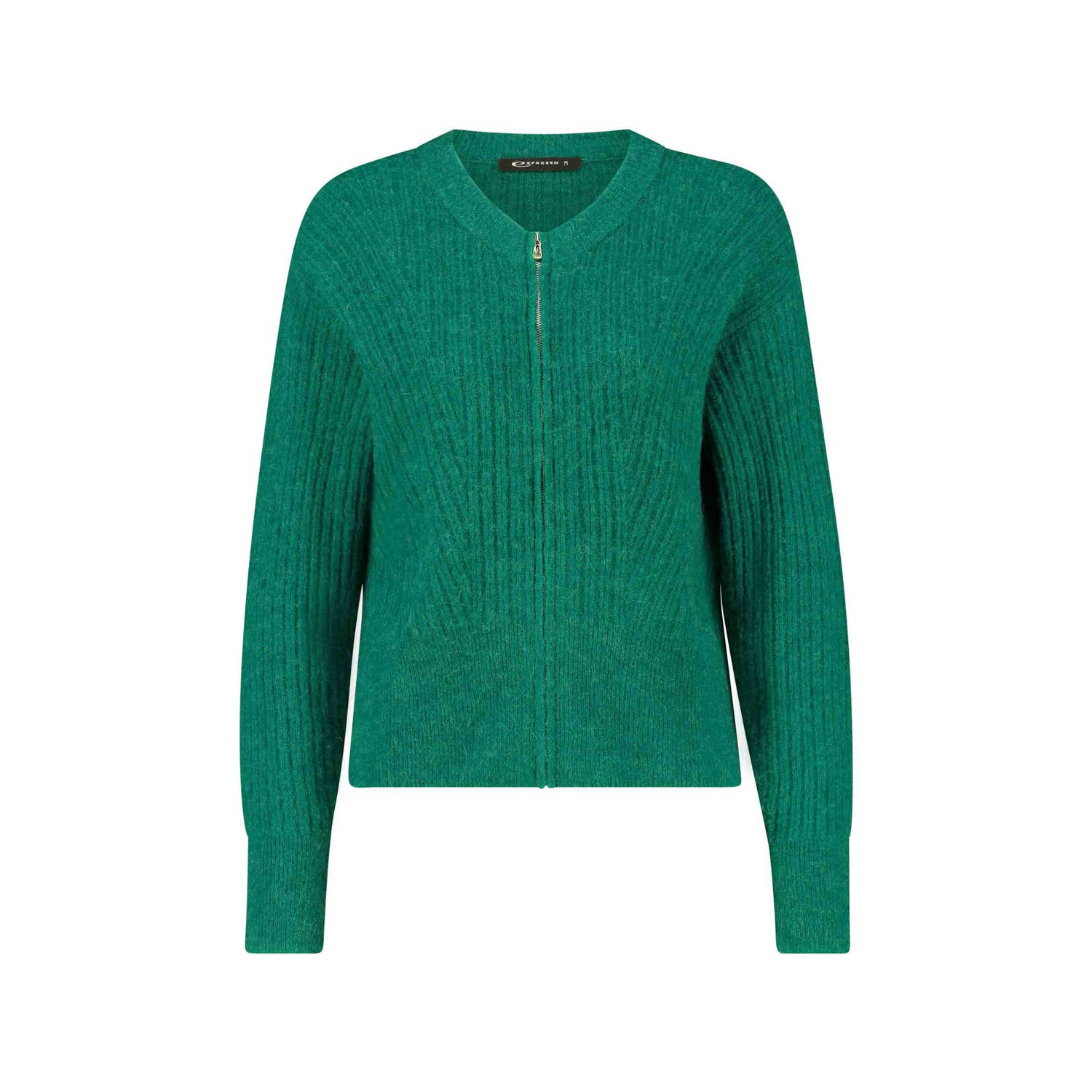 Expresso gebreid vest groen
