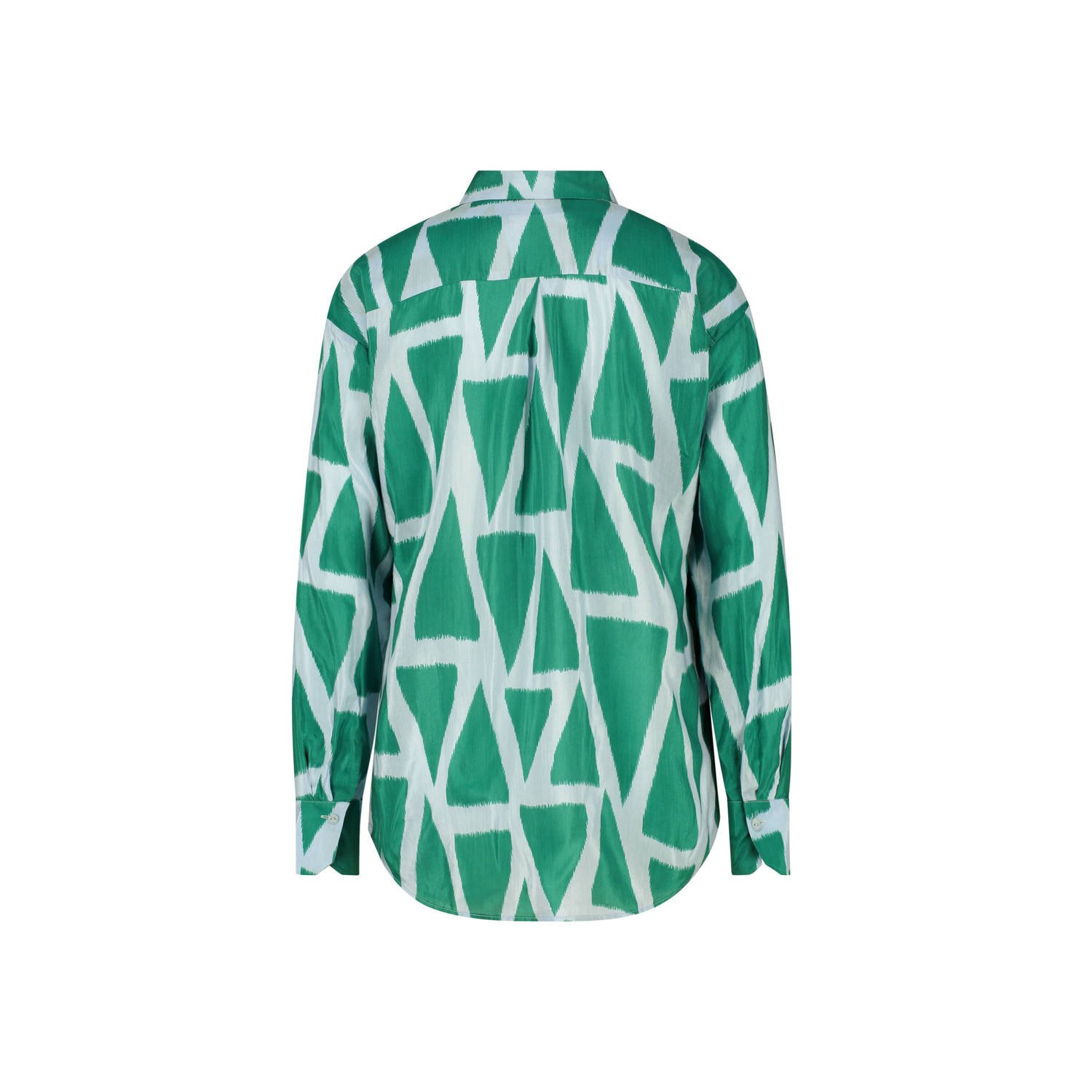 Expresso geweven blouse EX24-14108 met grafische print groen