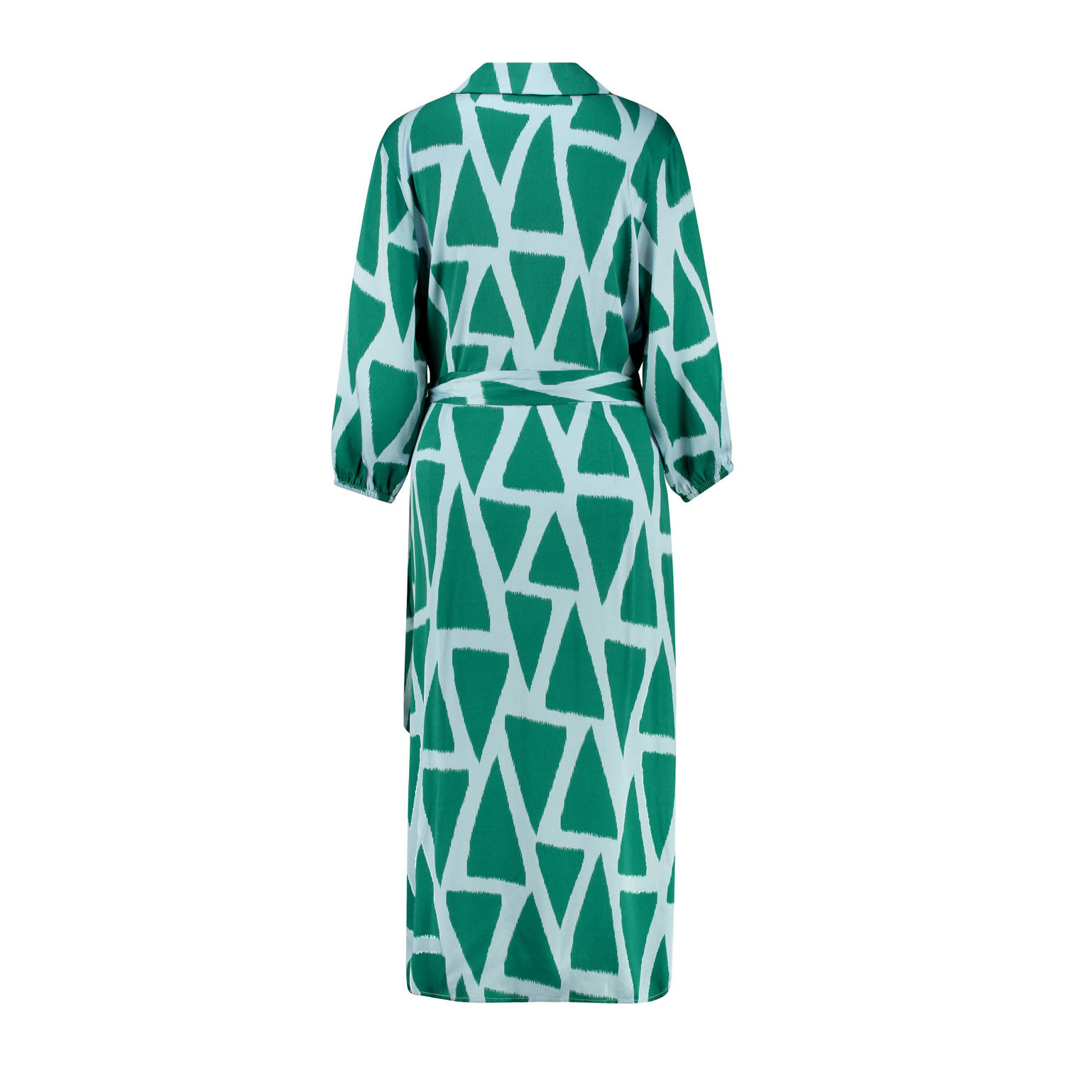 Expresso maxi wikkeljurk EX24-32030 met grafische print groen crème
