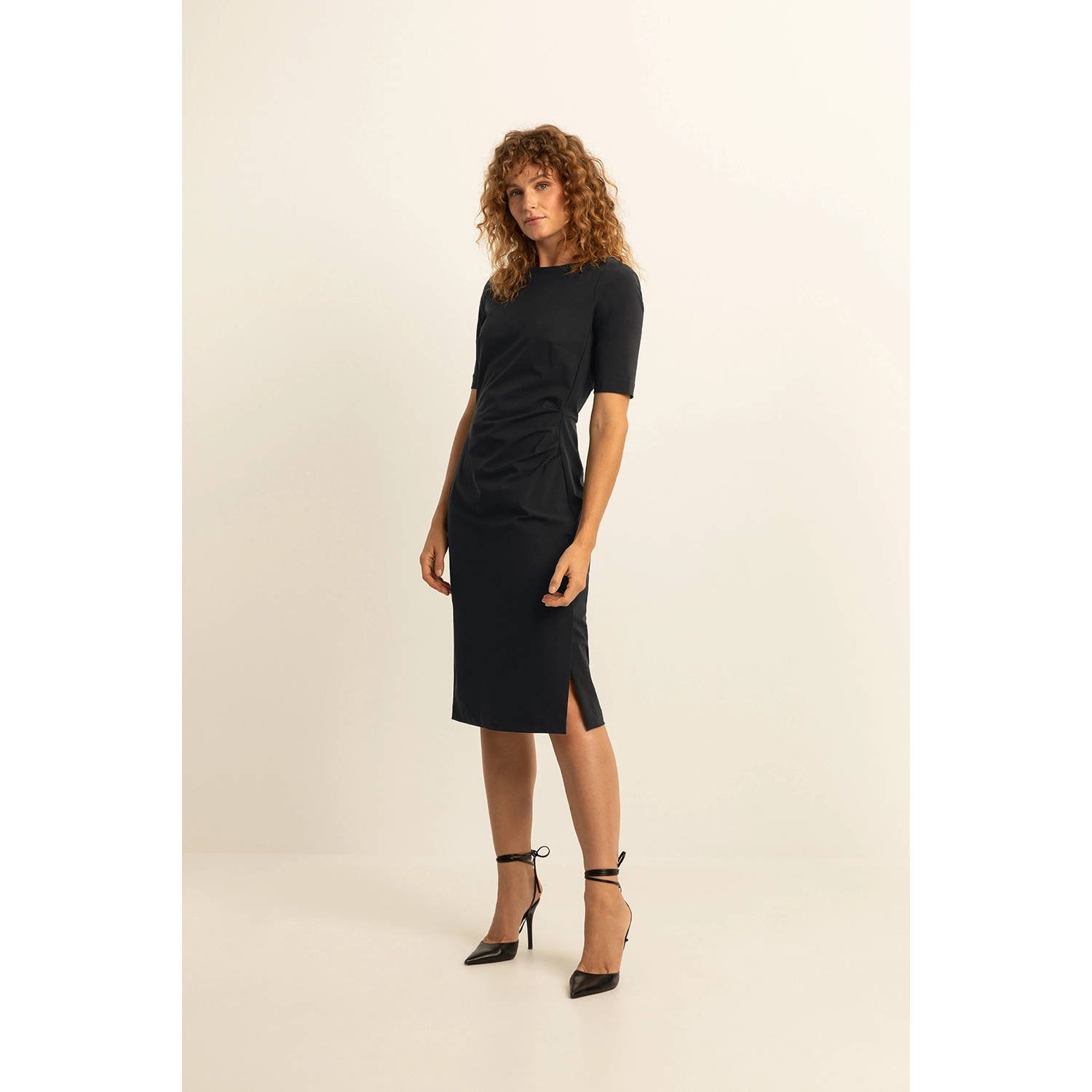 Expresso jurk travelstof zwart