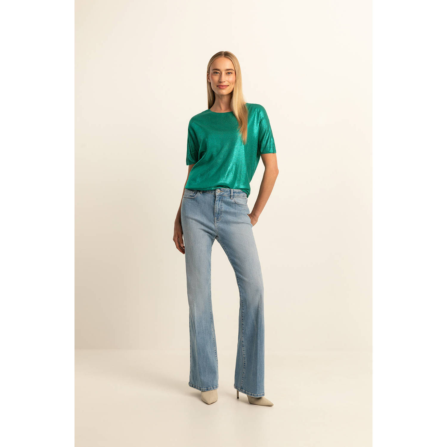 Expresso wide leg jeans light blue denim